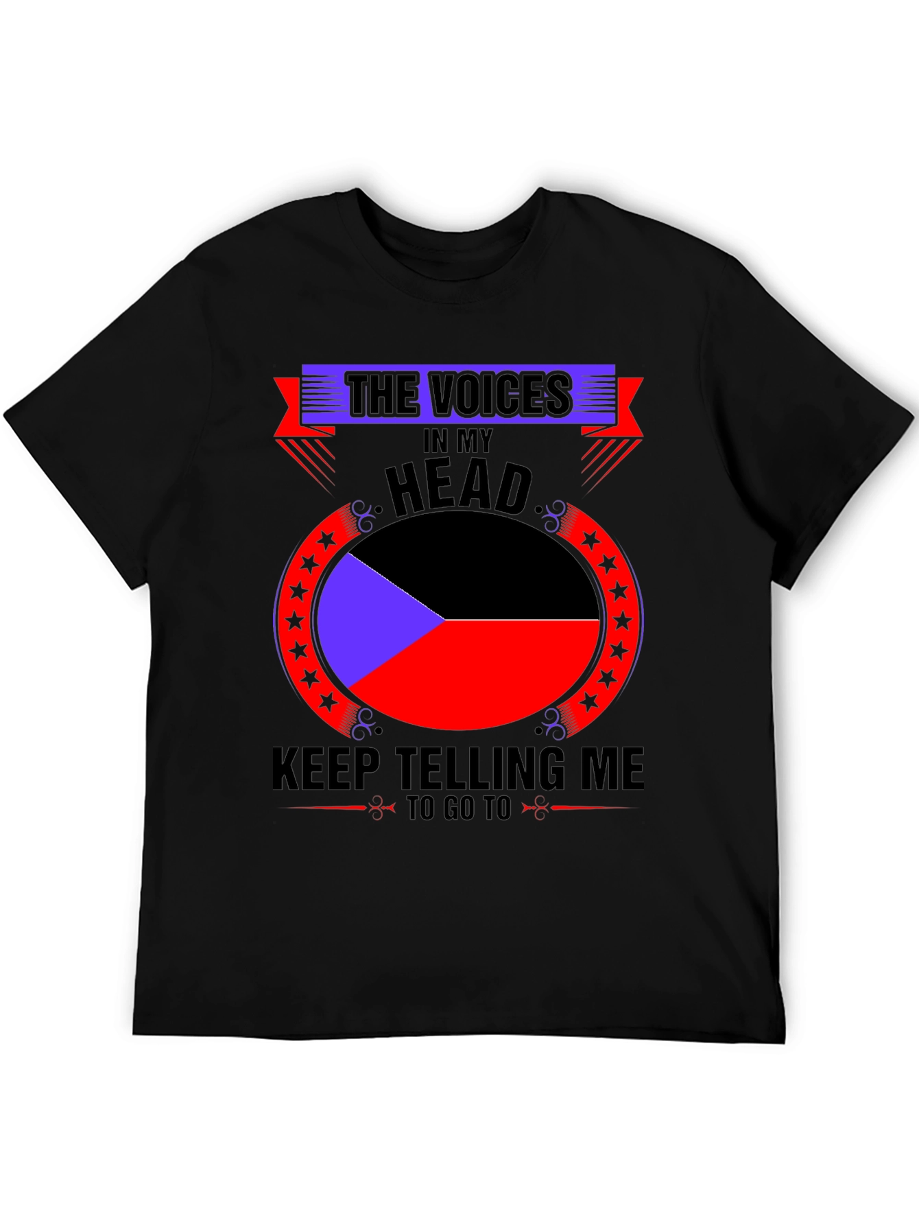 Voices in My Head Graphic Tee - Black