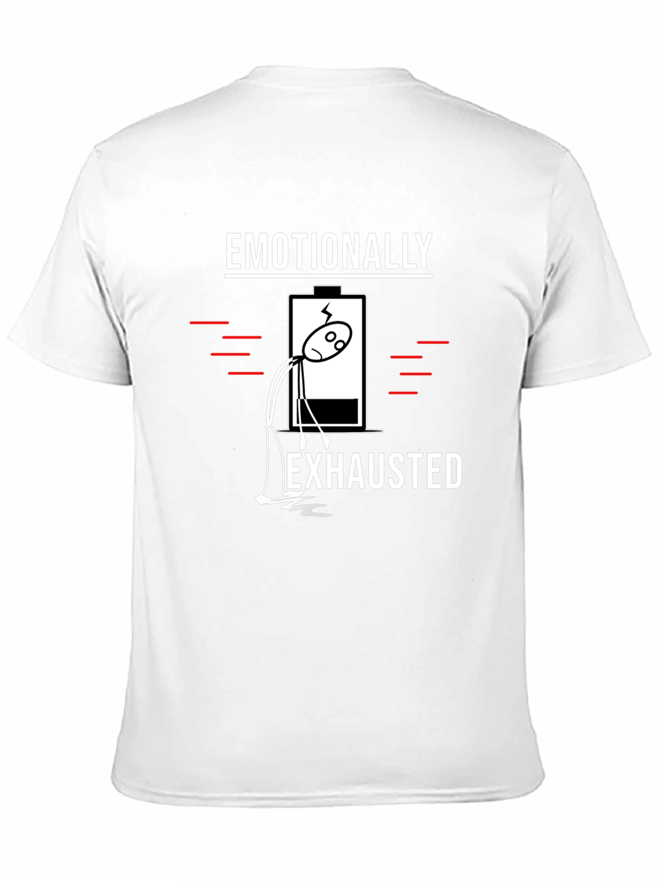 Emotionally Exhausted Graphic T-Shirt - Black