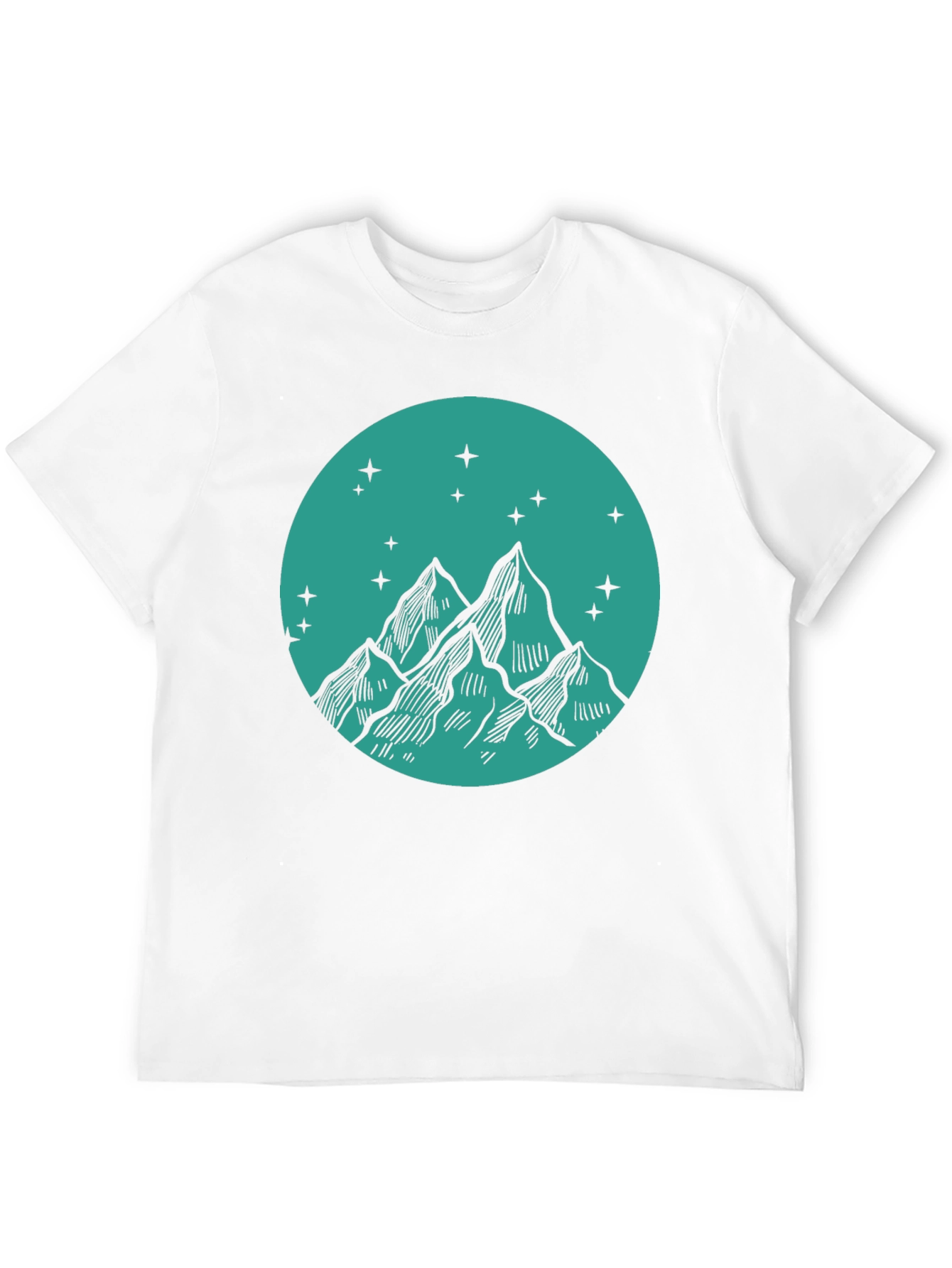 Mountain Peak Graphic Tee - Stylish Black T-Shirt