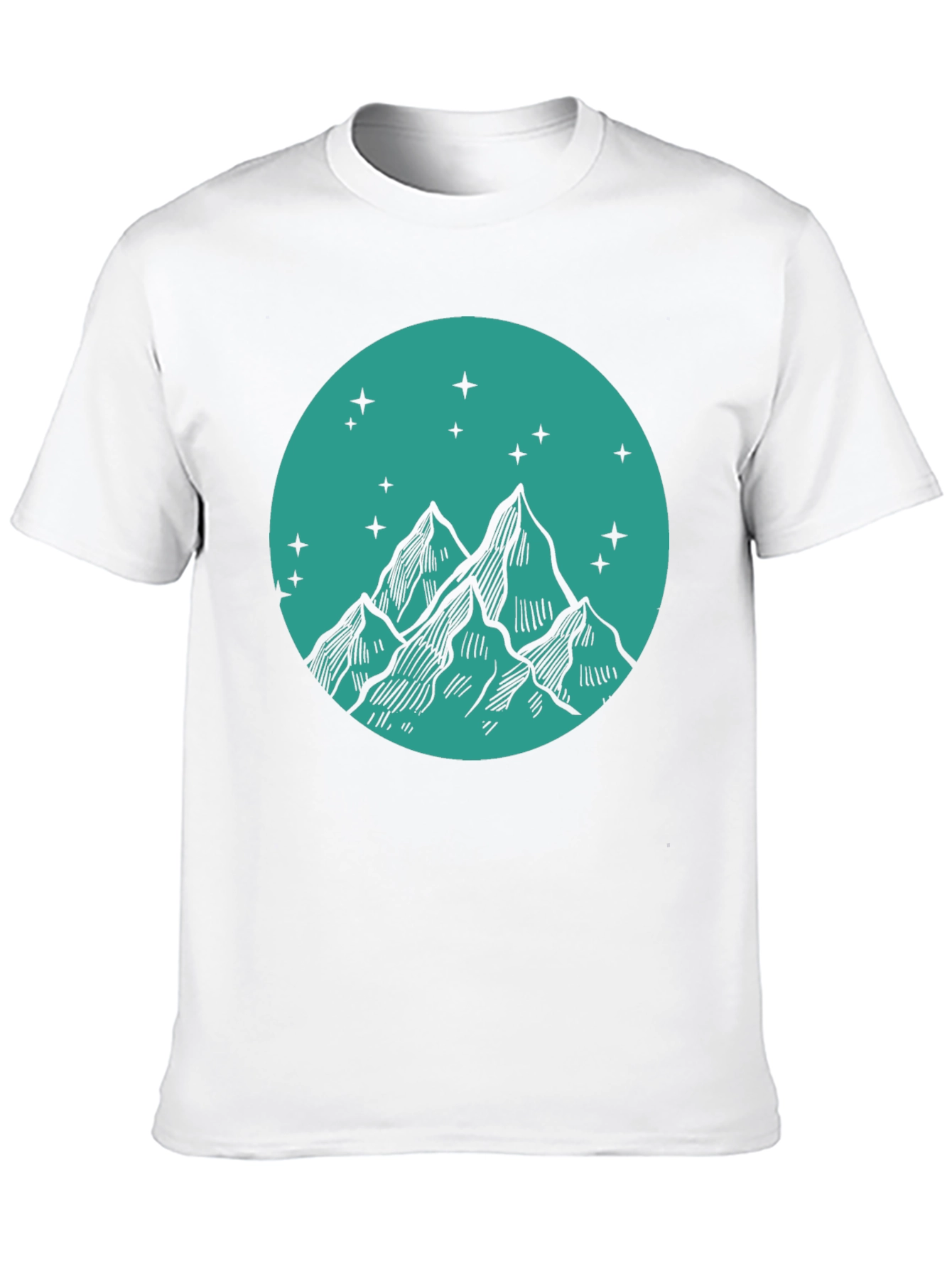 Mountain Peak Graphic Tee - Stylish Black T-Shirt