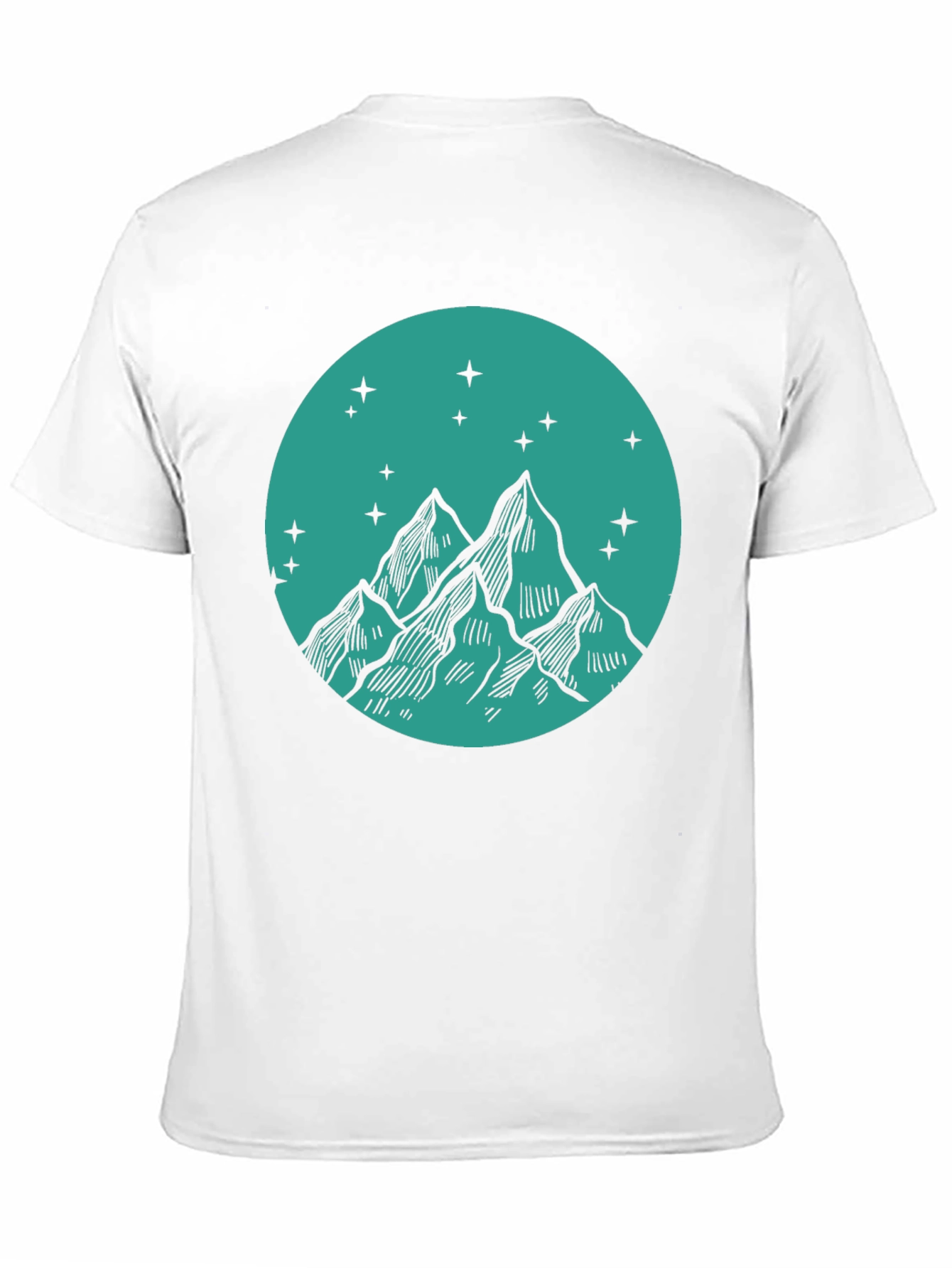 Mountain Peak Graphic Tee - Stylish Black T-Shirt