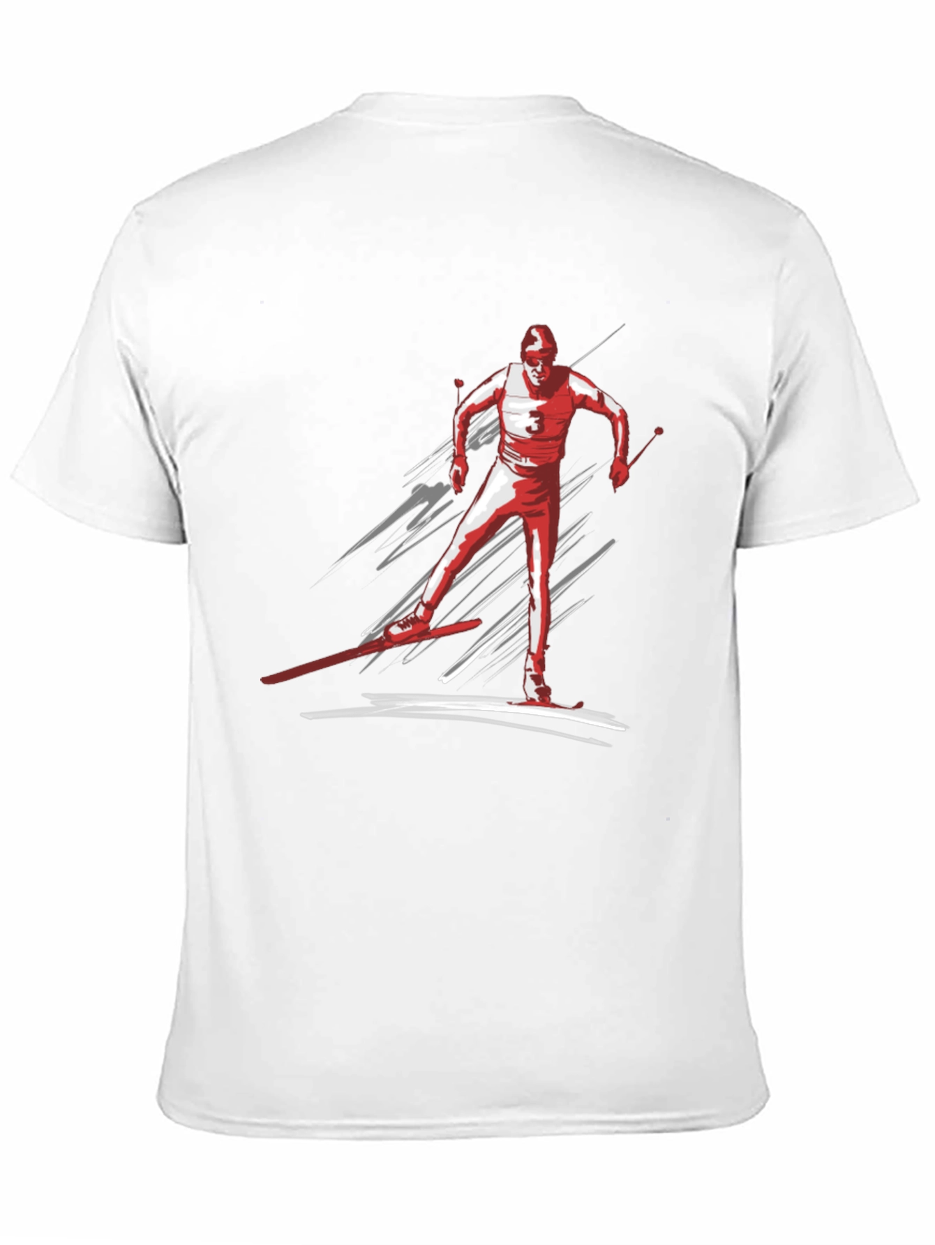 Cross Country Skier Graphic T-Shirt