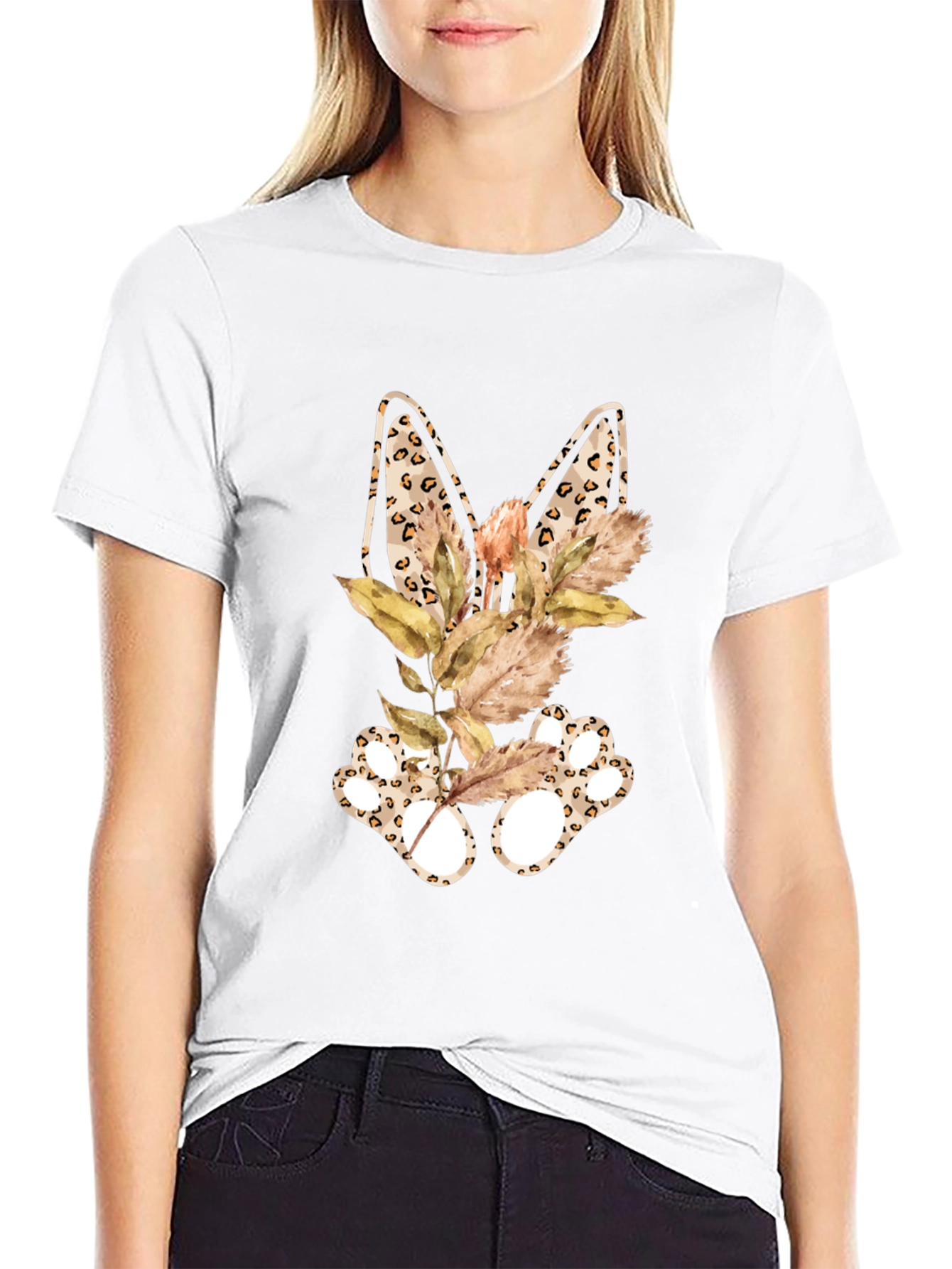 Leopard Bunny Ears T-Shirt