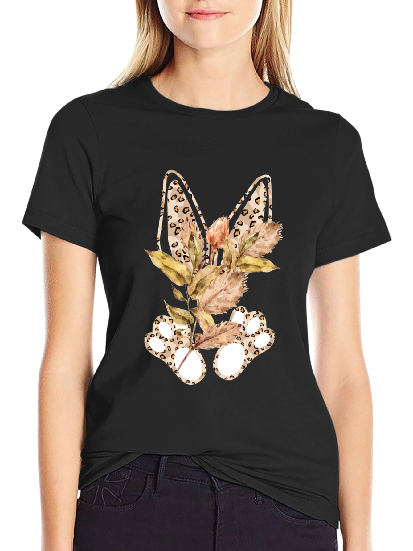 Leopard Bunny Ears T-Shirt