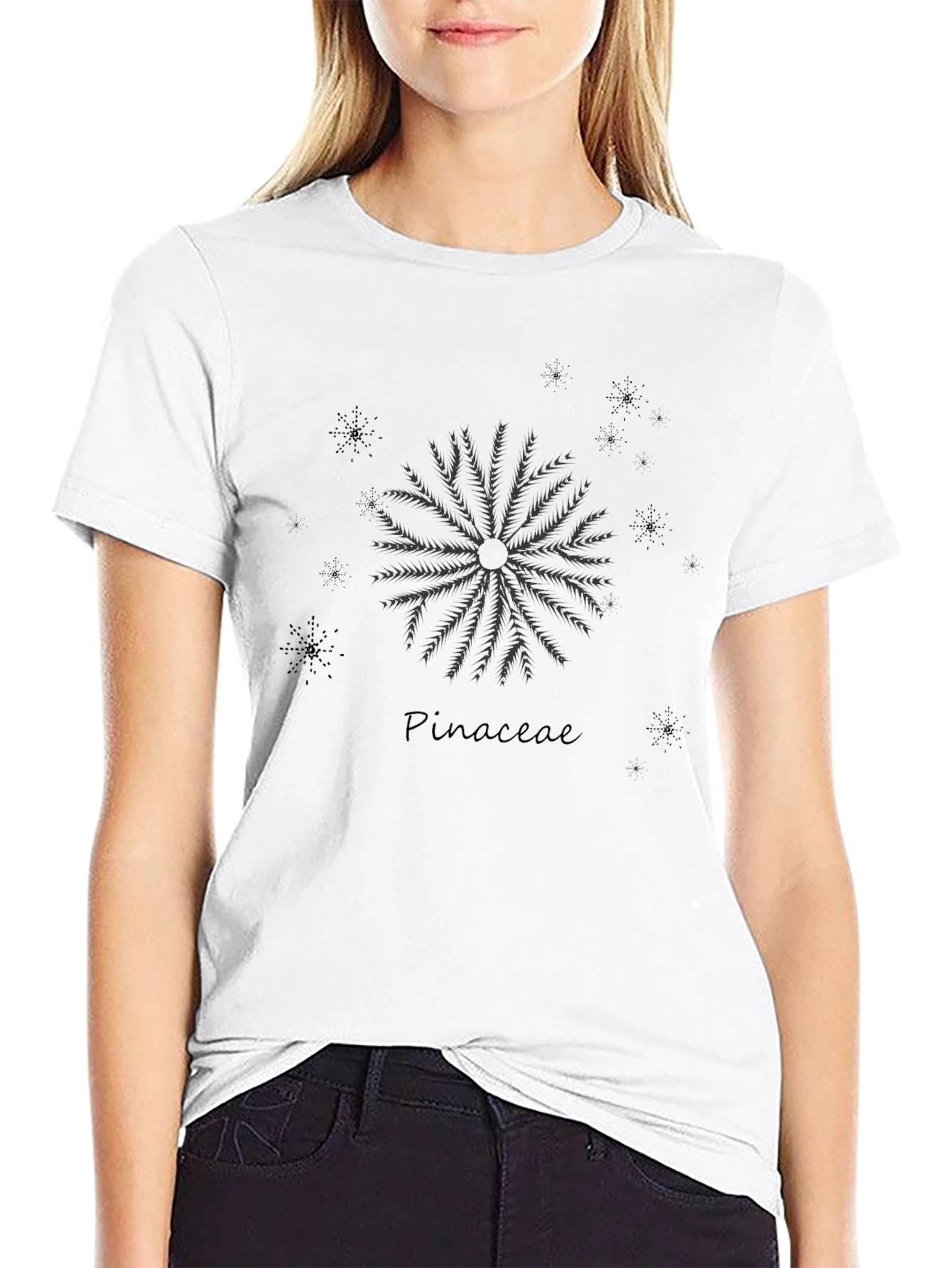 Pinaceae Graphic Black T-Shirt