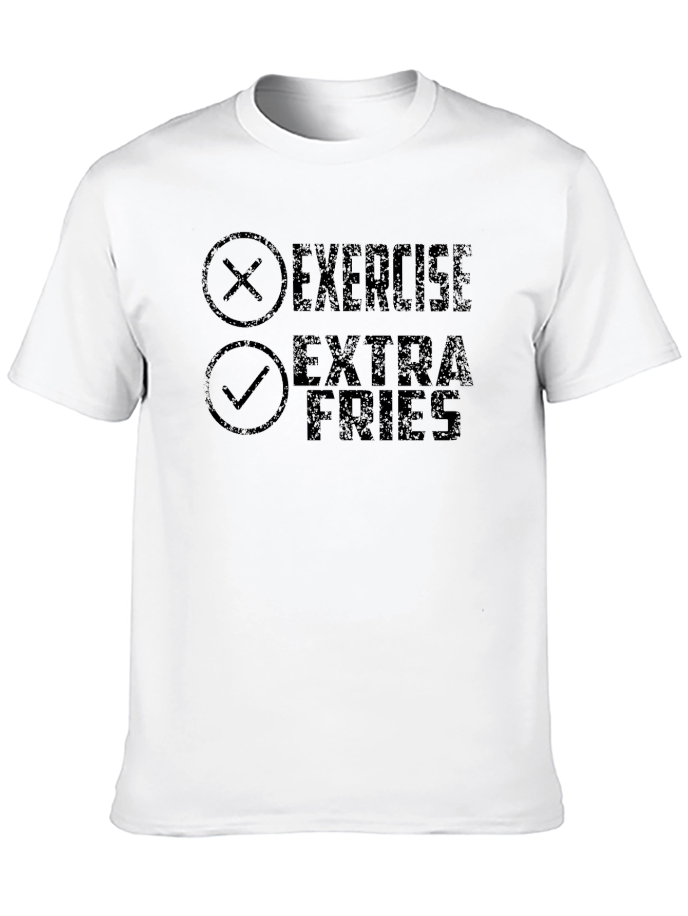 Exercise Extra Fries Graphic T-Shirt