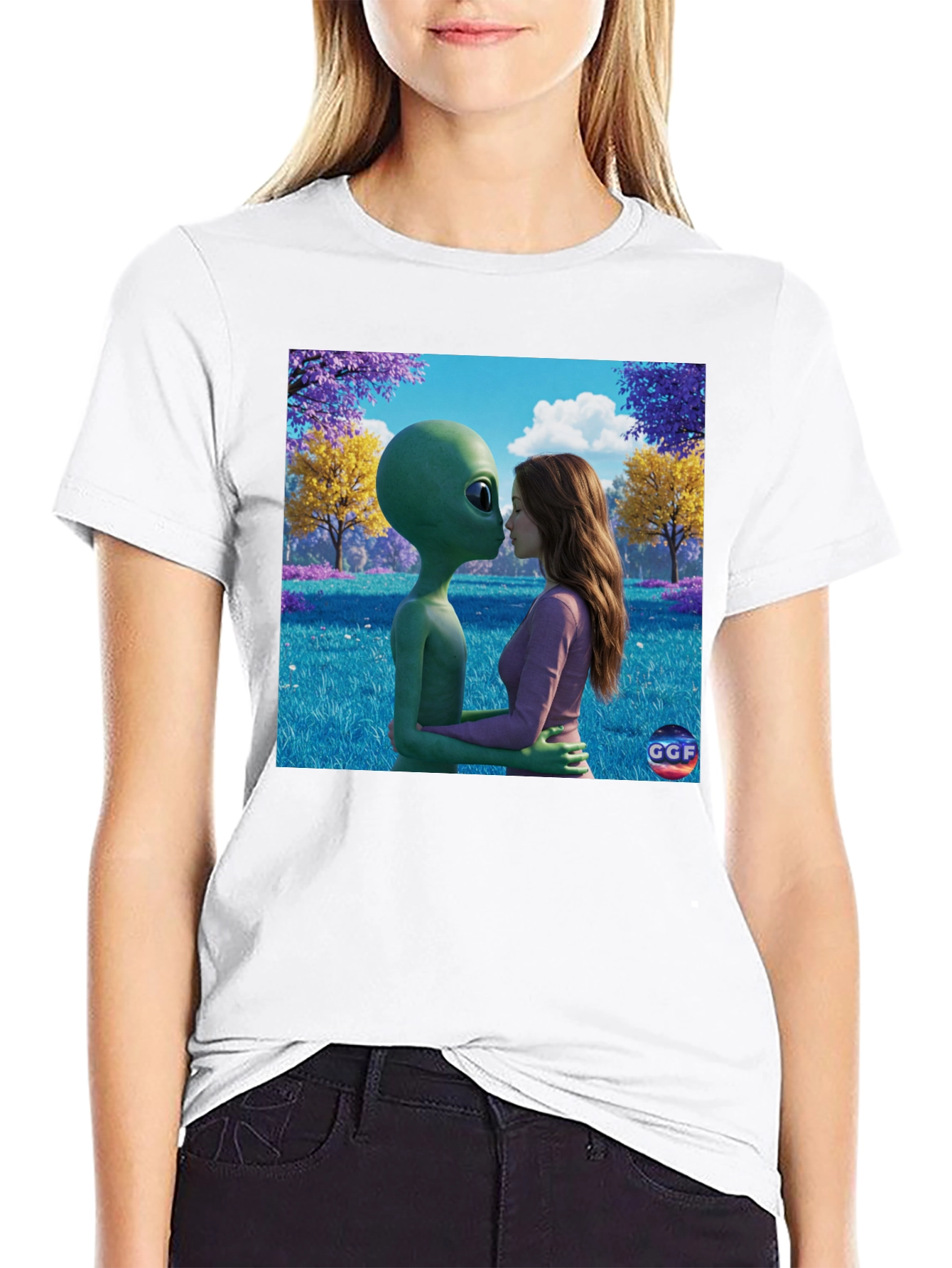 Alien Romance Graphic Tee - Express Your Unique Style