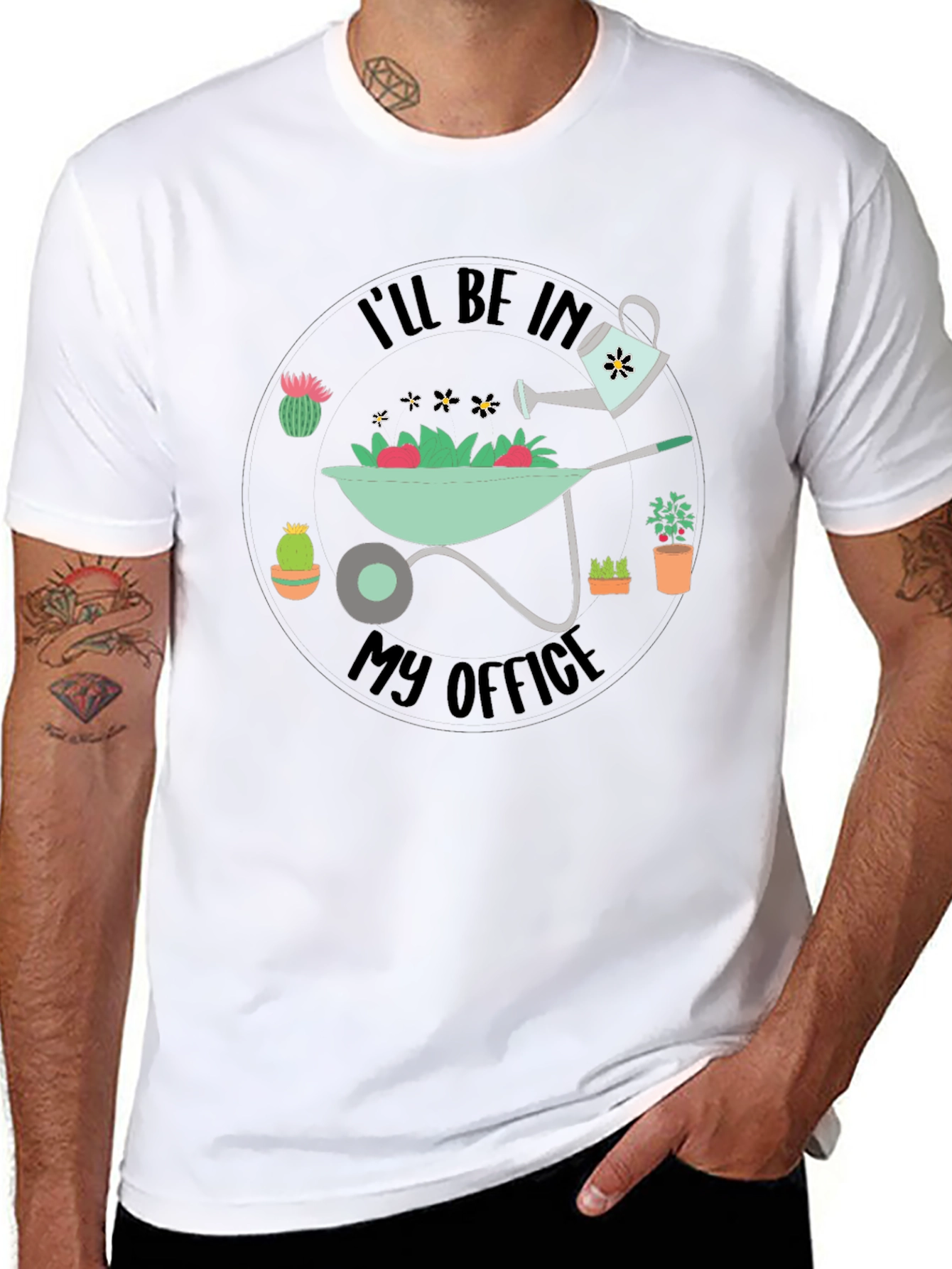 Gardening Office Graphic T-Shirt