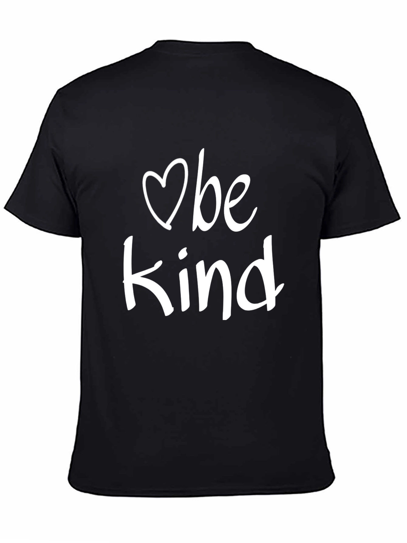 Be Kind Graphic Tee - Black Cotton Casual Shirt