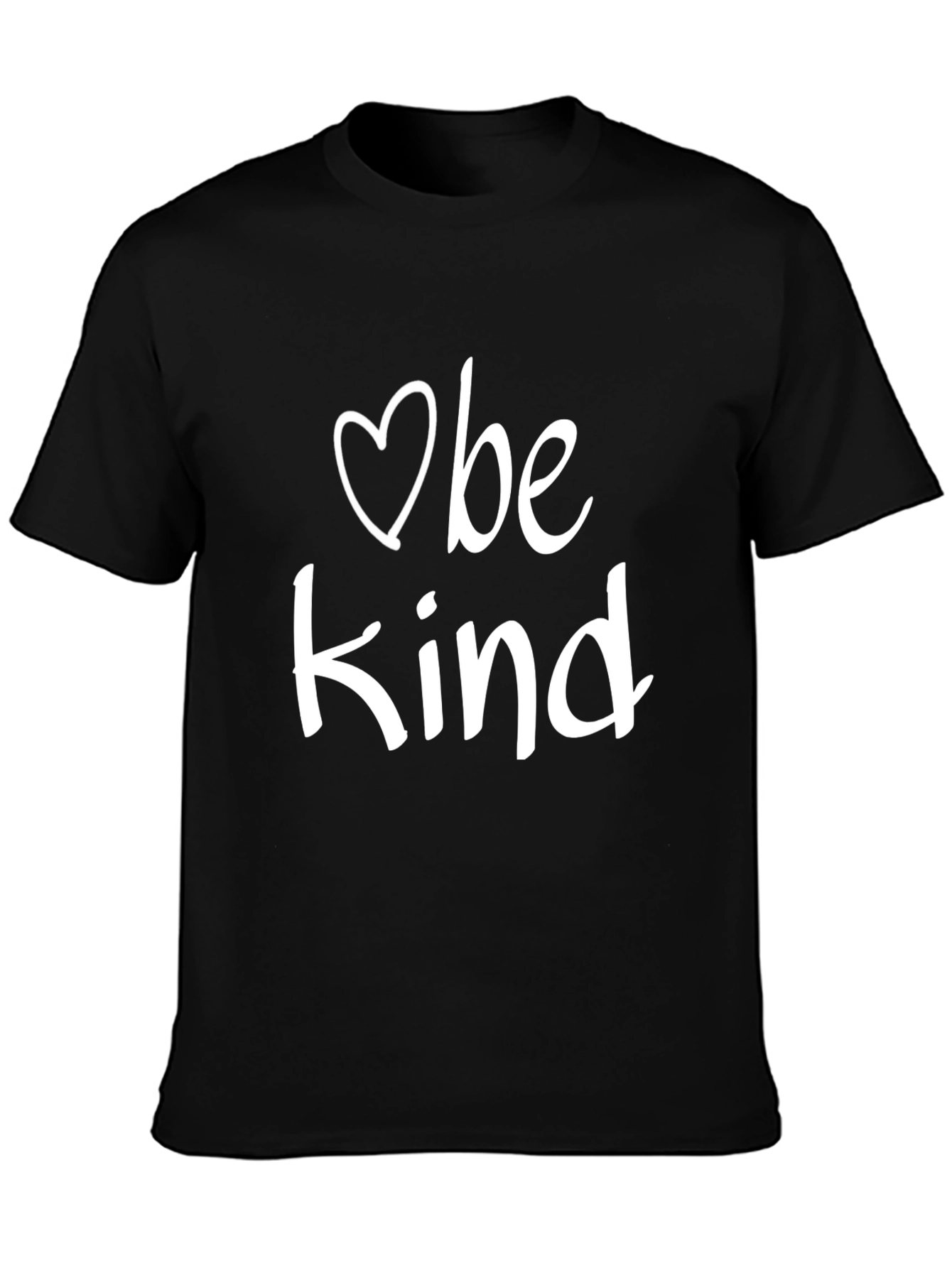 Be Kind Graphic Tee - Black Cotton Casual Shirt