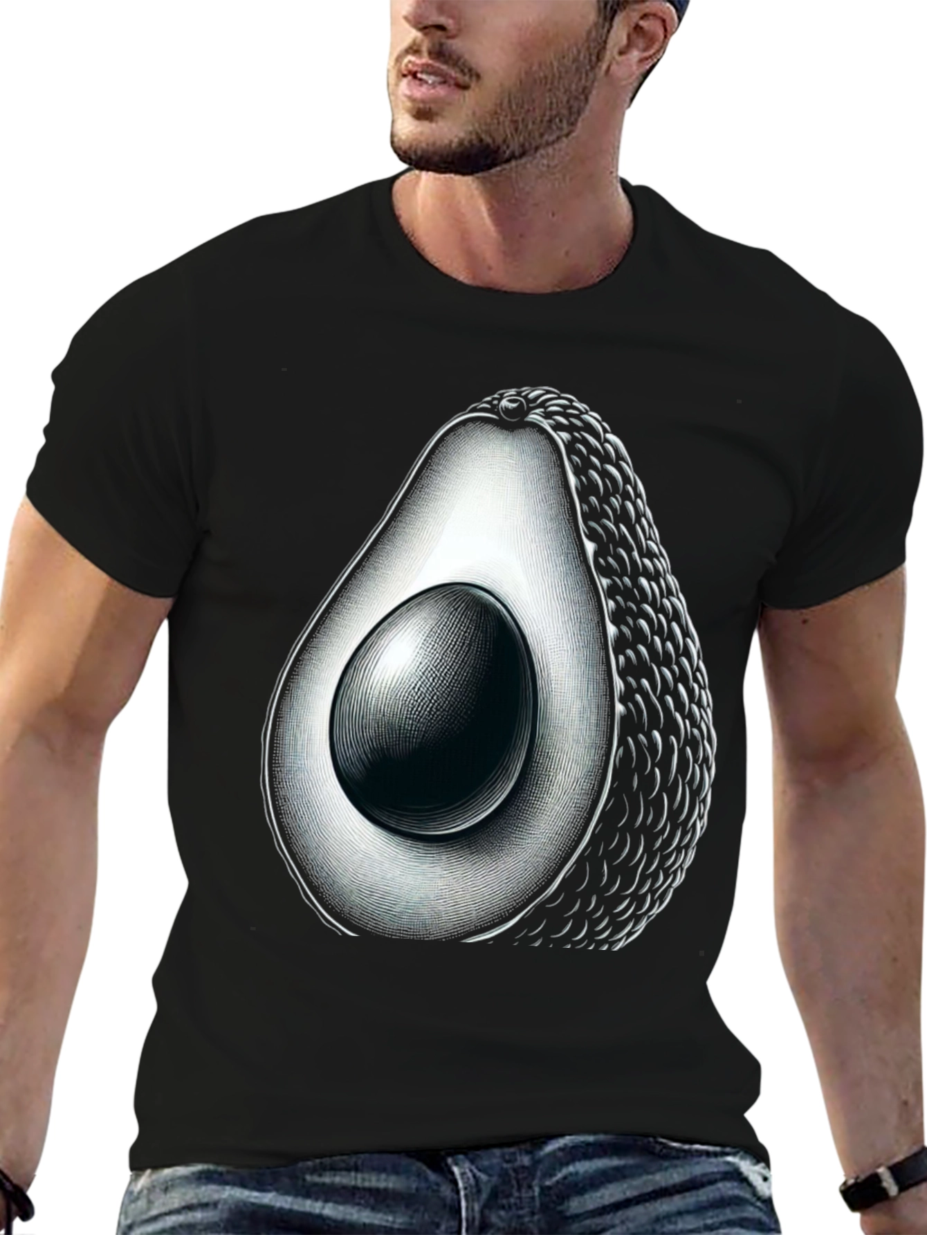 Avocado Graphic Tee - Trendy Foodie Shirt