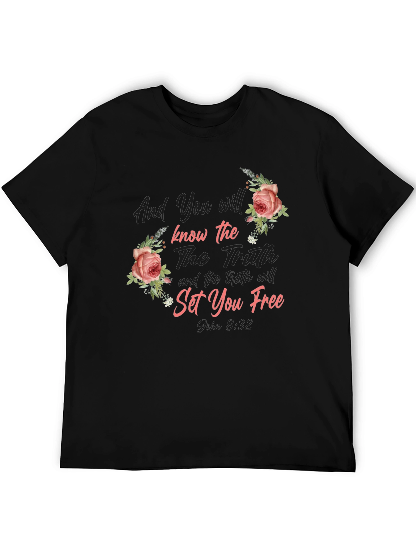 Floral Bible Verse Graphic Tee