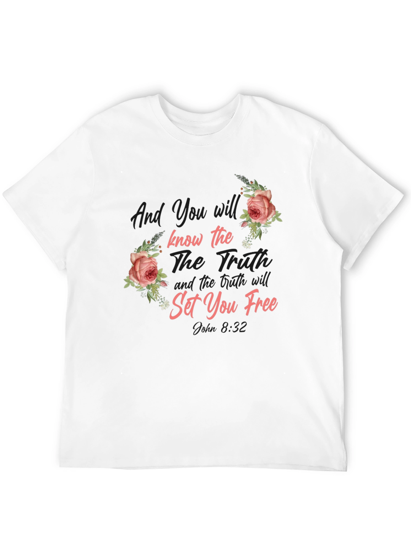 Floral Bible Verse Graphic Tee