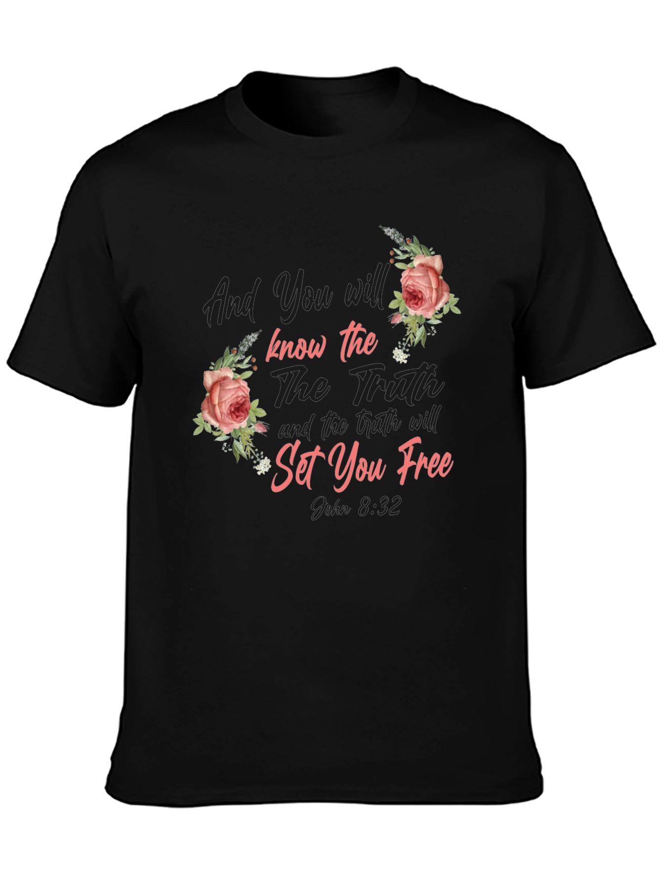 Floral Bible Verse Graphic Tee