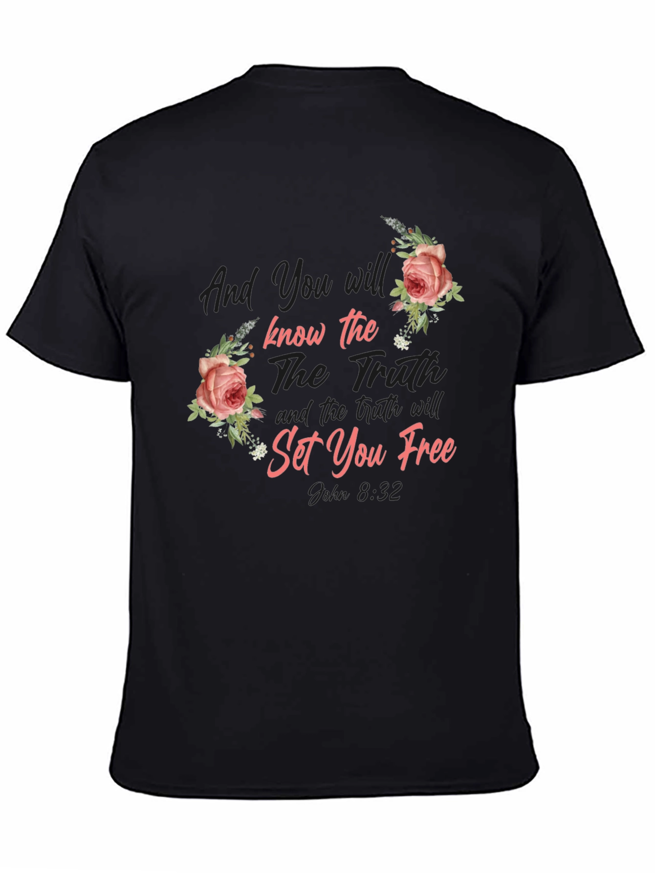 Floral Bible Verse Graphic Tee