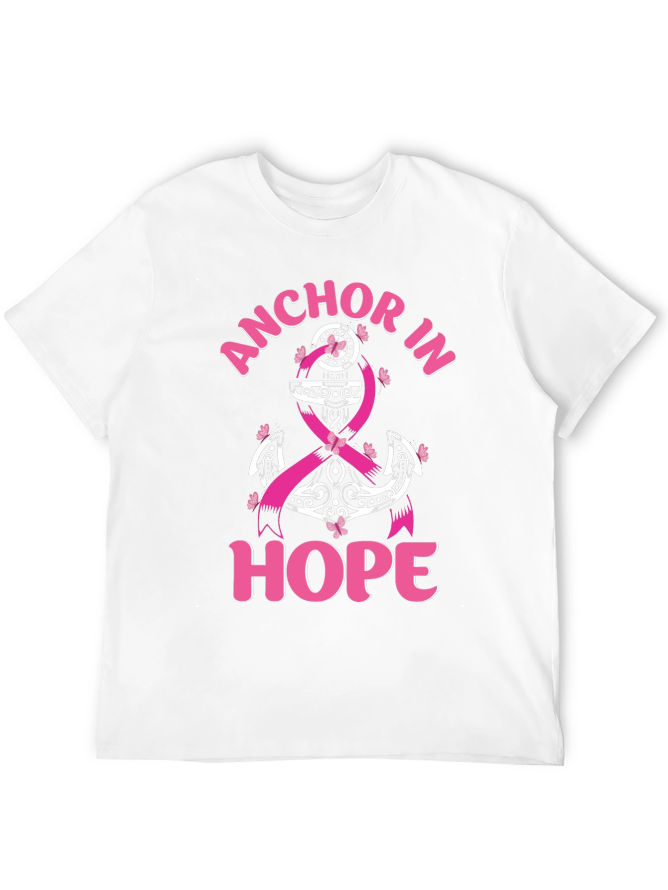Anchor In Hope Breast Cancer Awareness Tee