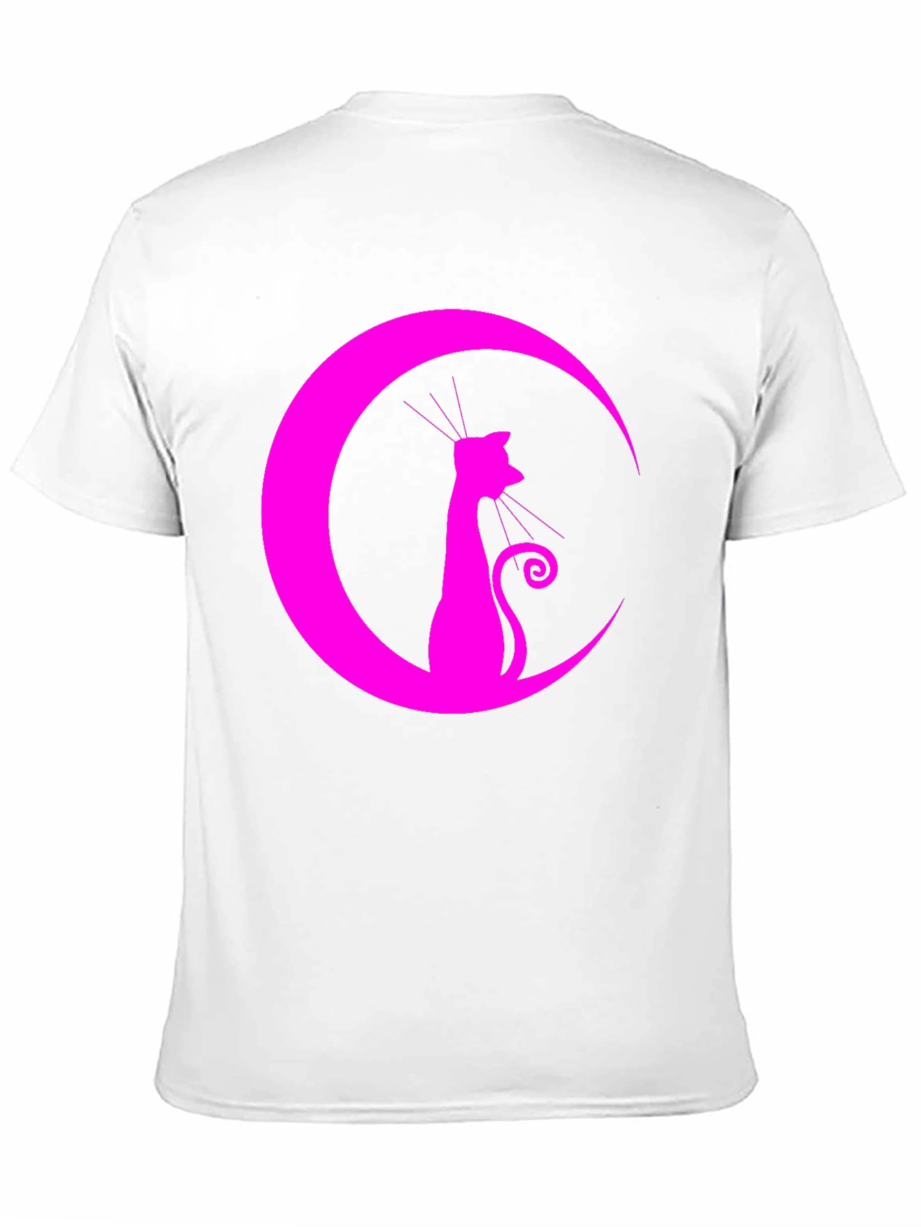 Black Cat Moon Graphic Tee - Stylish Unisex Shirt