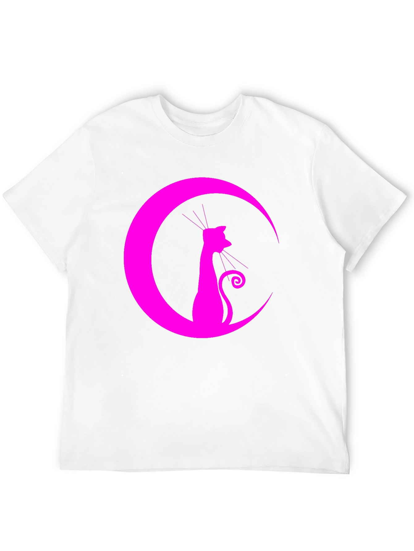 Black Cat Moon Graphic Tee - Stylish Unisex Shirt