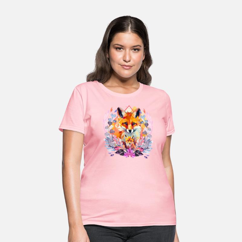 Cute Baby And Mommy Fox