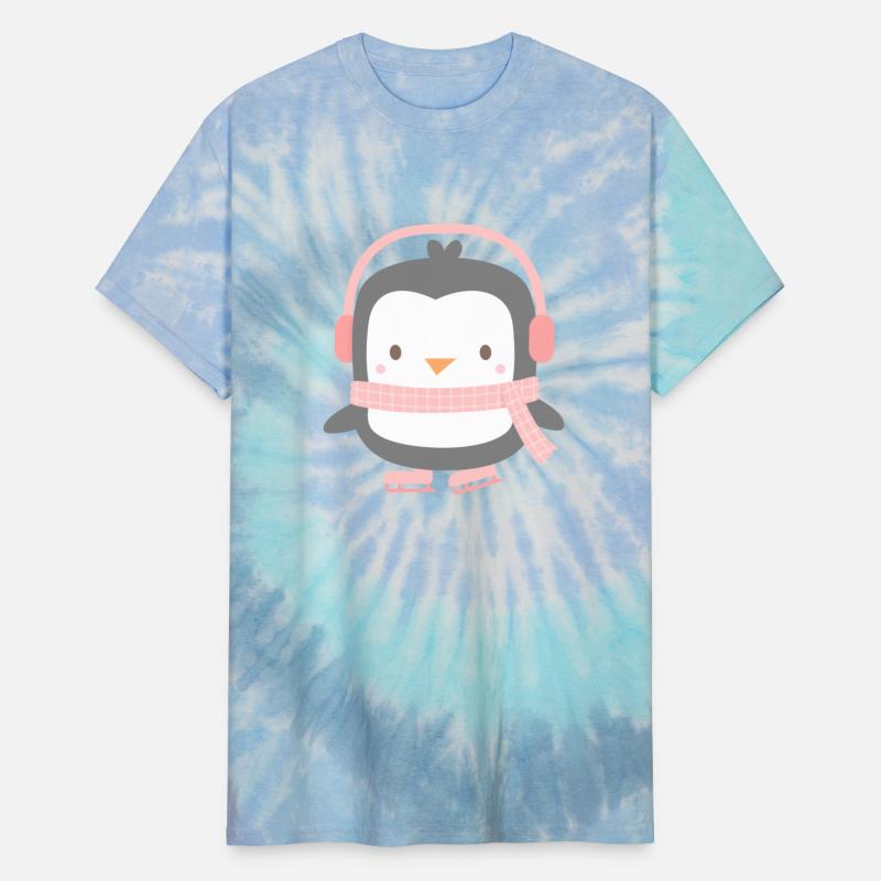 Cute Little Penguin with Pink Ear Muffs