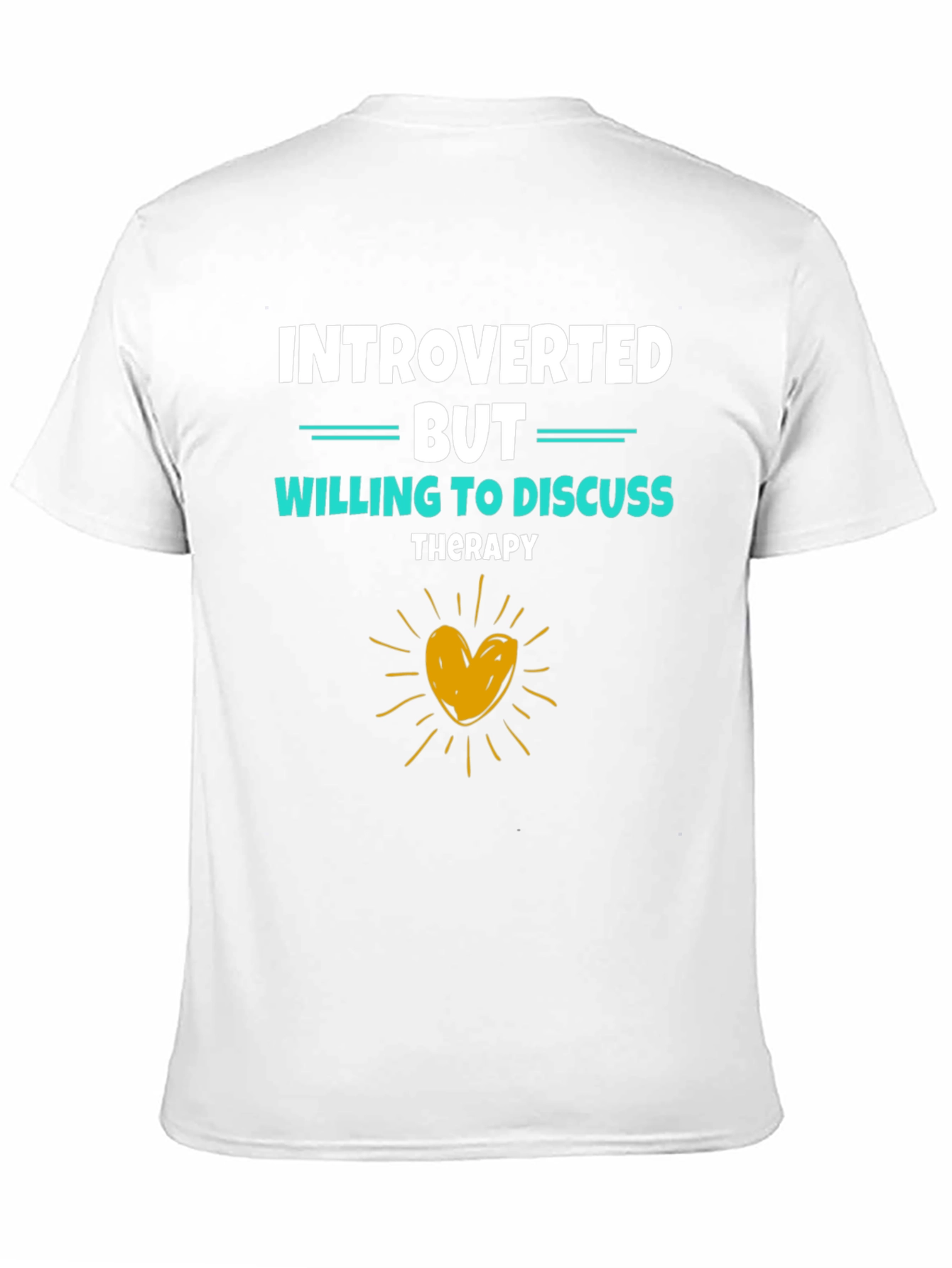 Introverted But Willing to Discuss Therapy Black T-Shirt