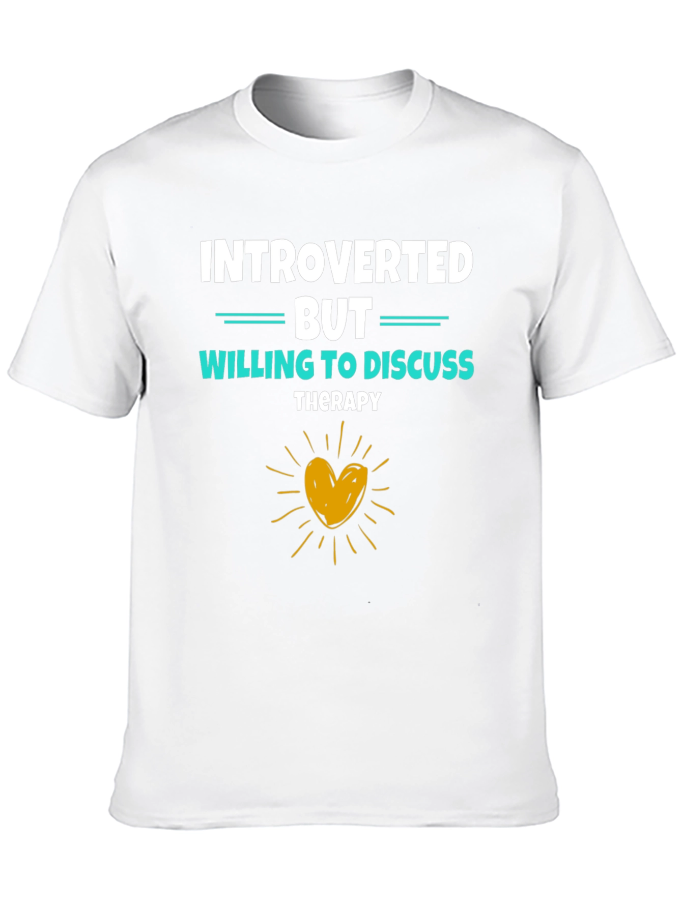 Introverted But Willing to Discuss Therapy Black T-Shirt