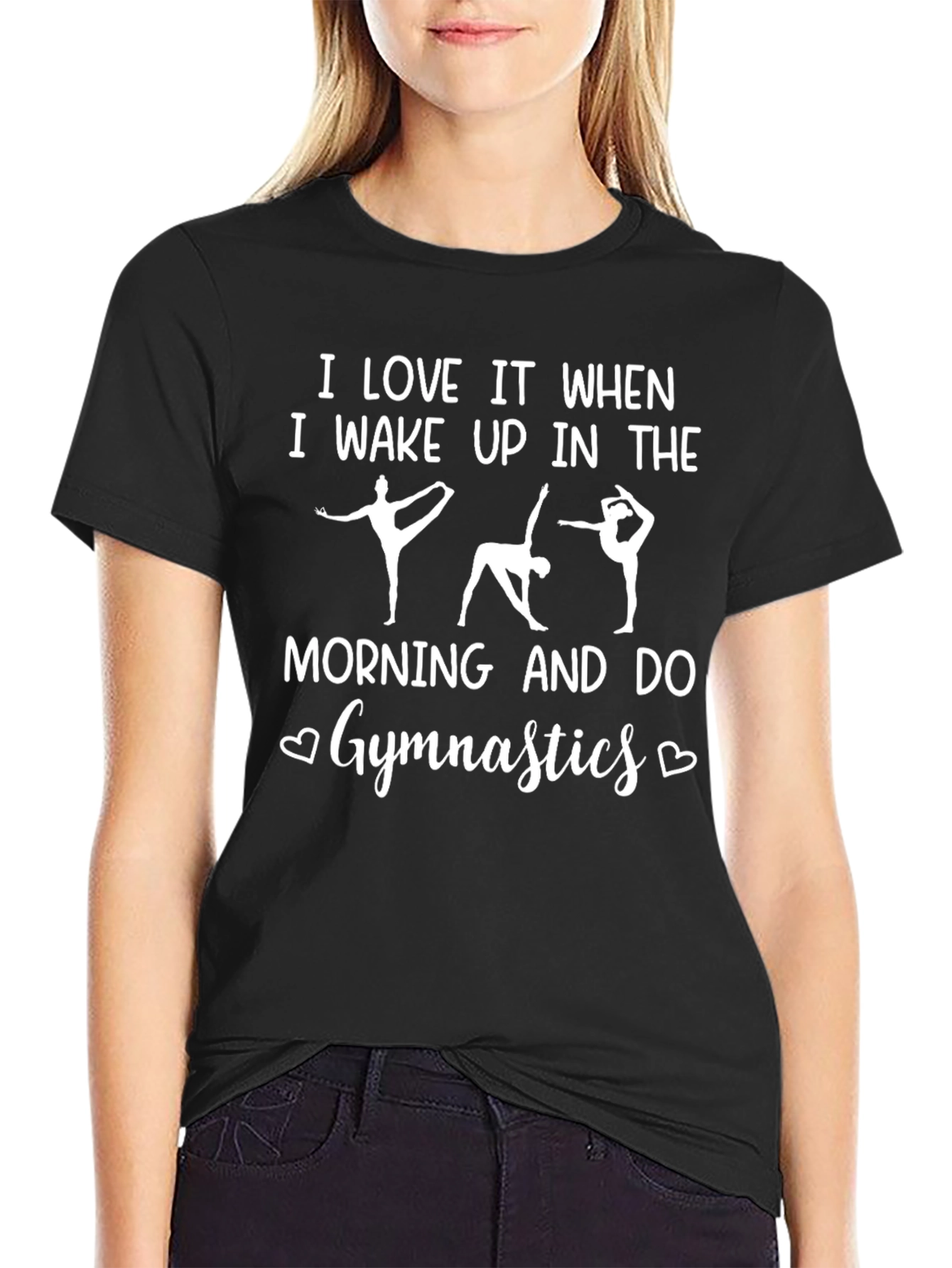 Gymnastics Lover Black T-Shirt