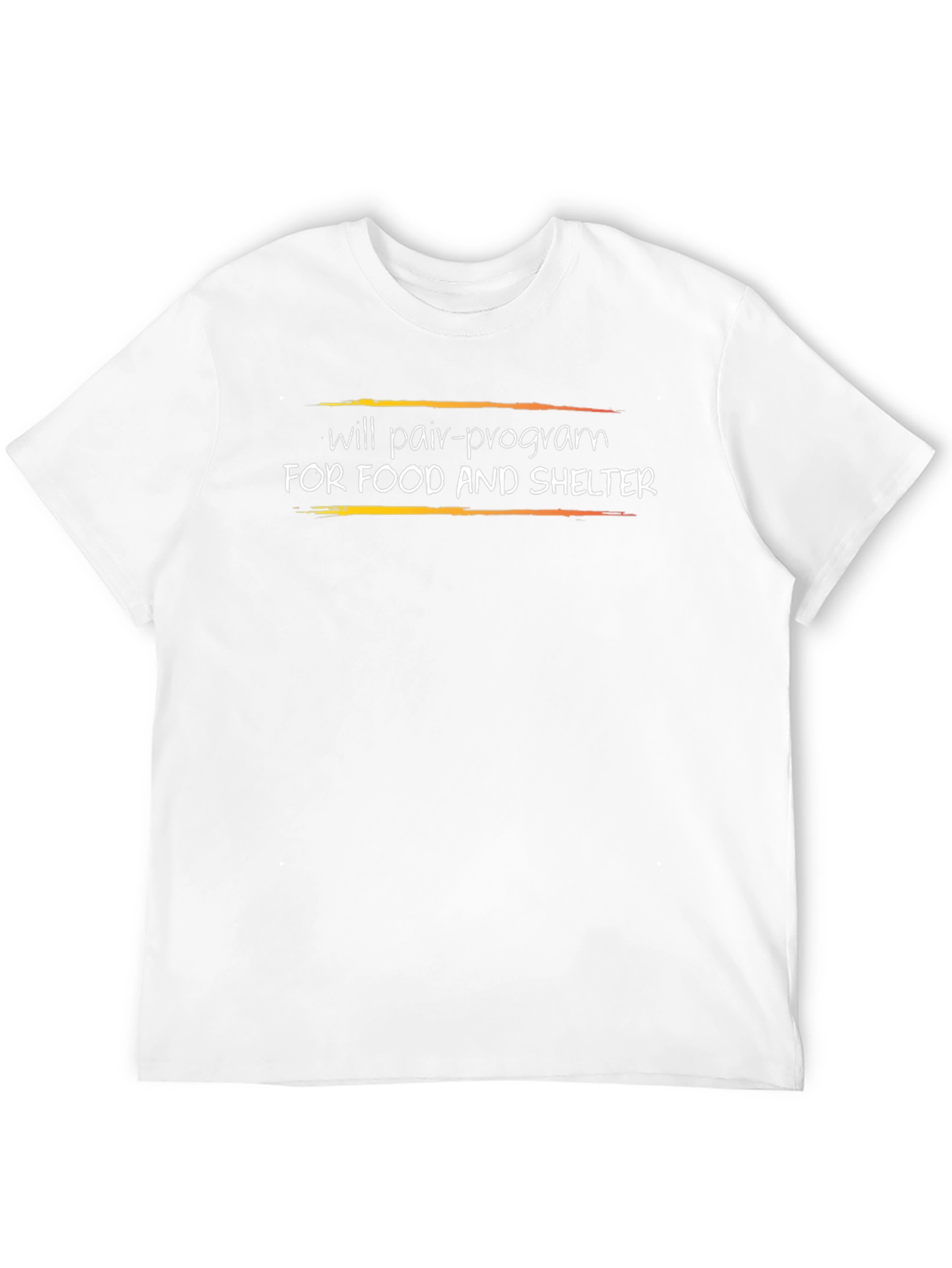 Pair Program T-Shirt - Food and Shelter Coding Tee