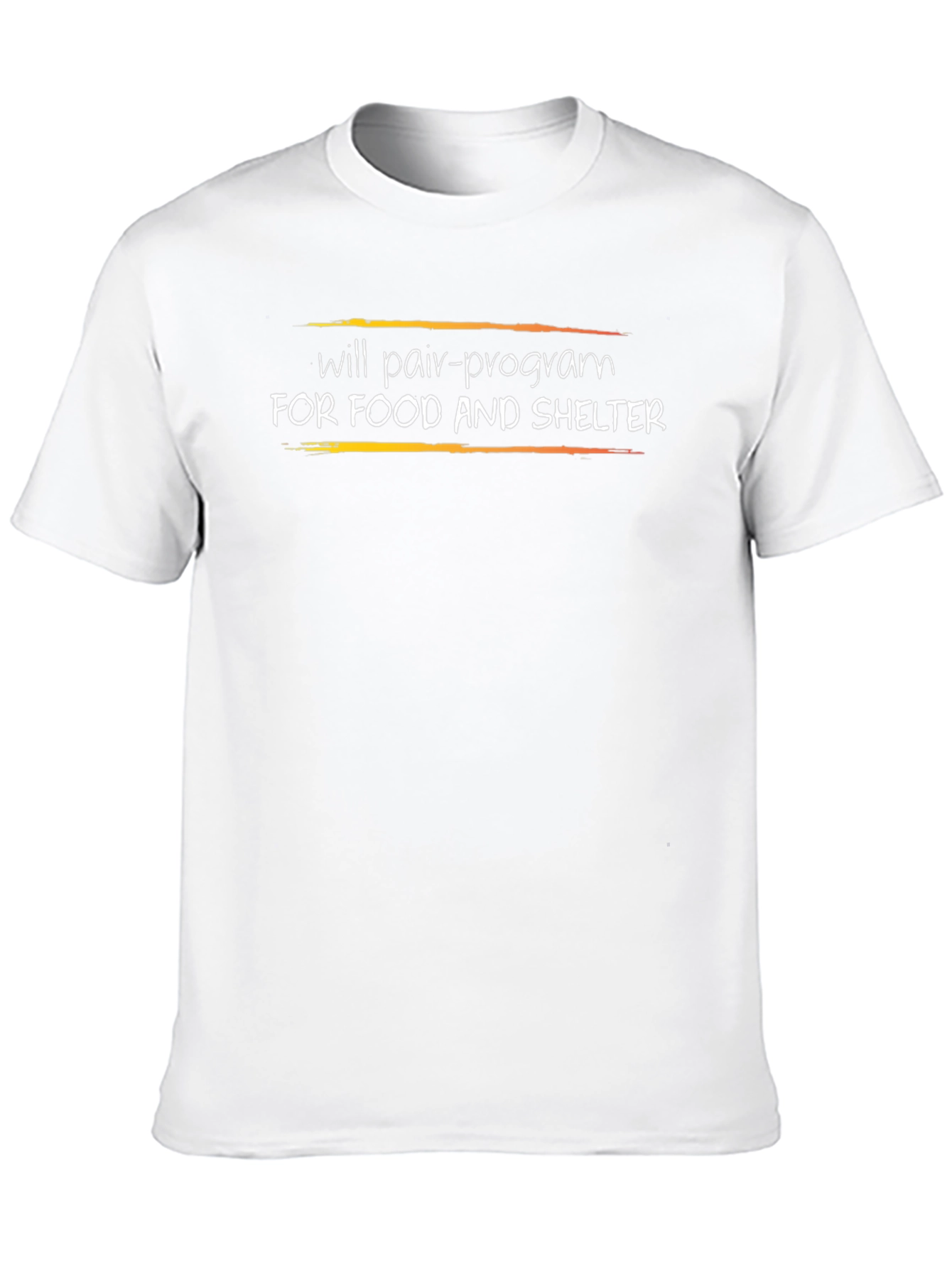 Pair Program T-Shirt - Food and Shelter Coding Tee