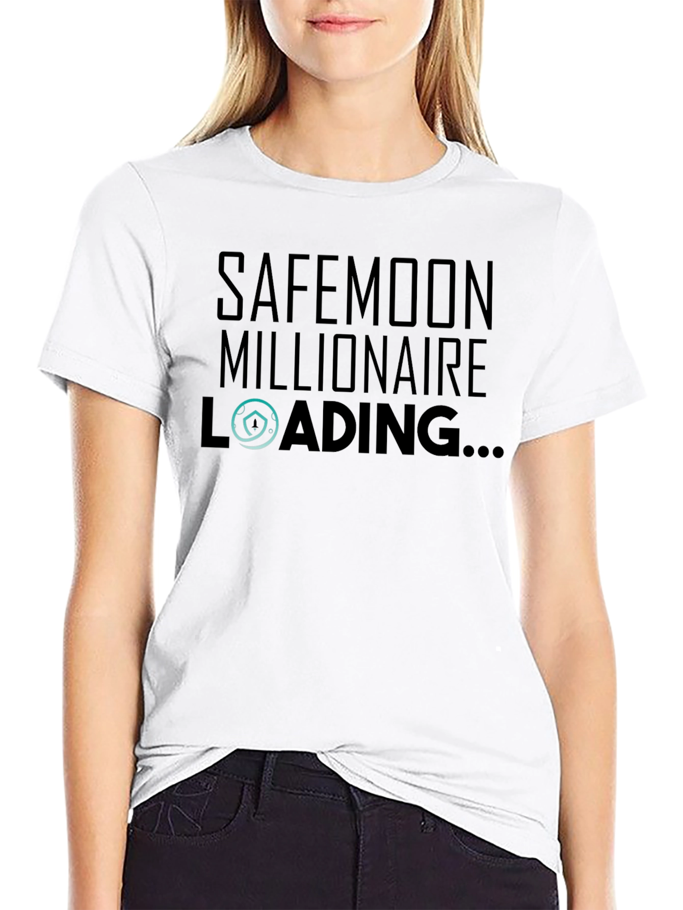 Safemoon Millionaire Loading Black Tee