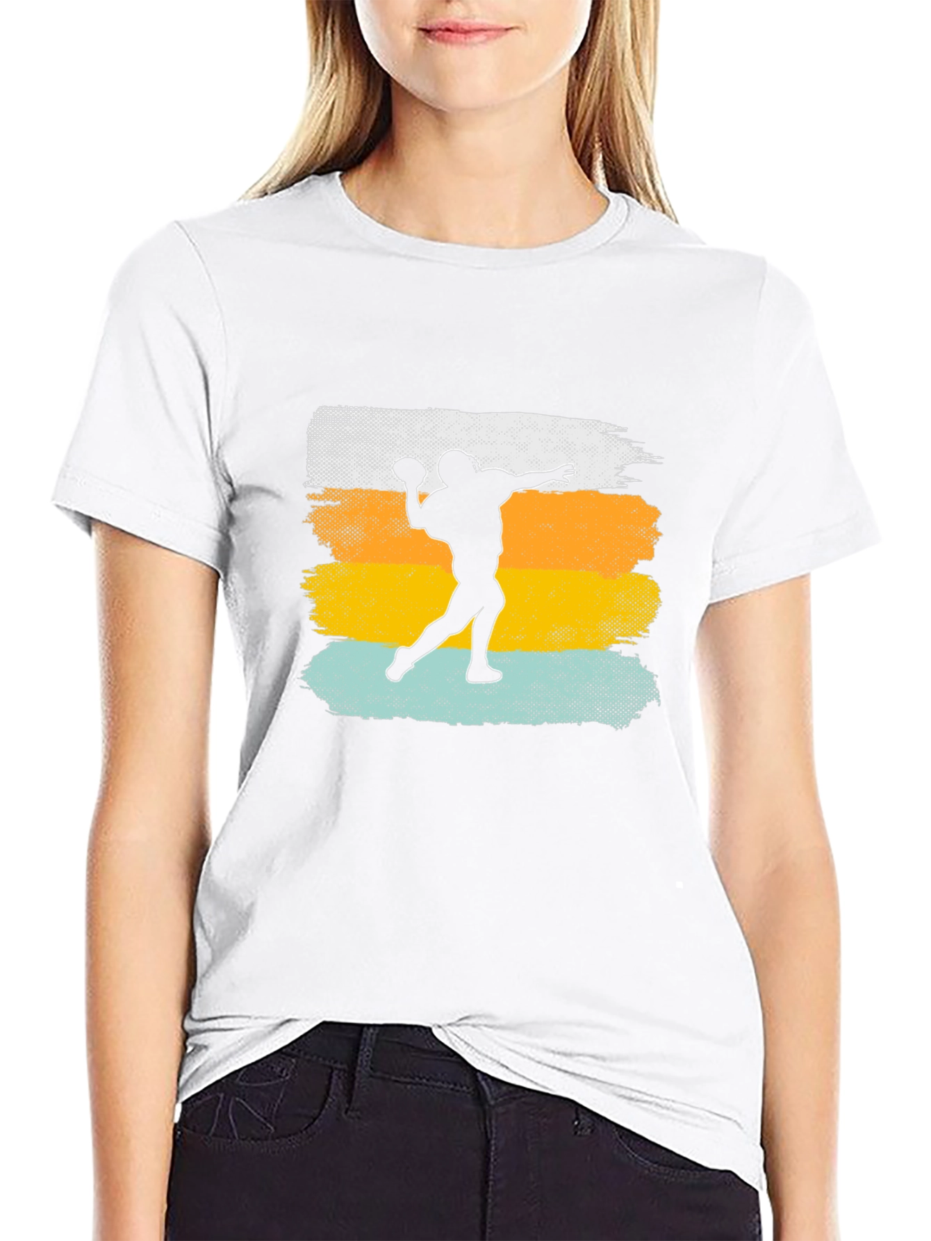 Retro Football Player T-Shirt