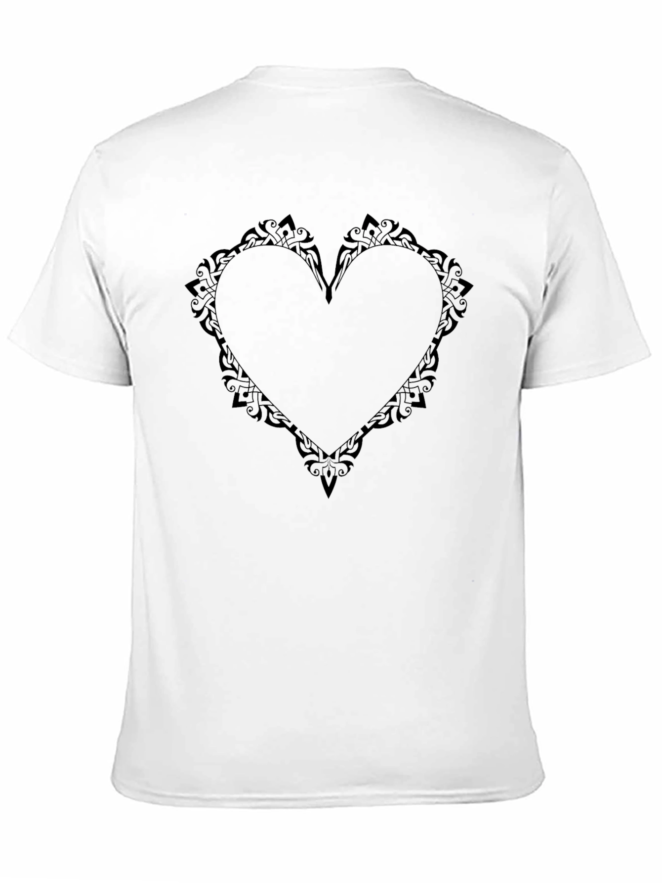 Heart Tattoo Graphic Tee - Stylish Black T-Shirt
