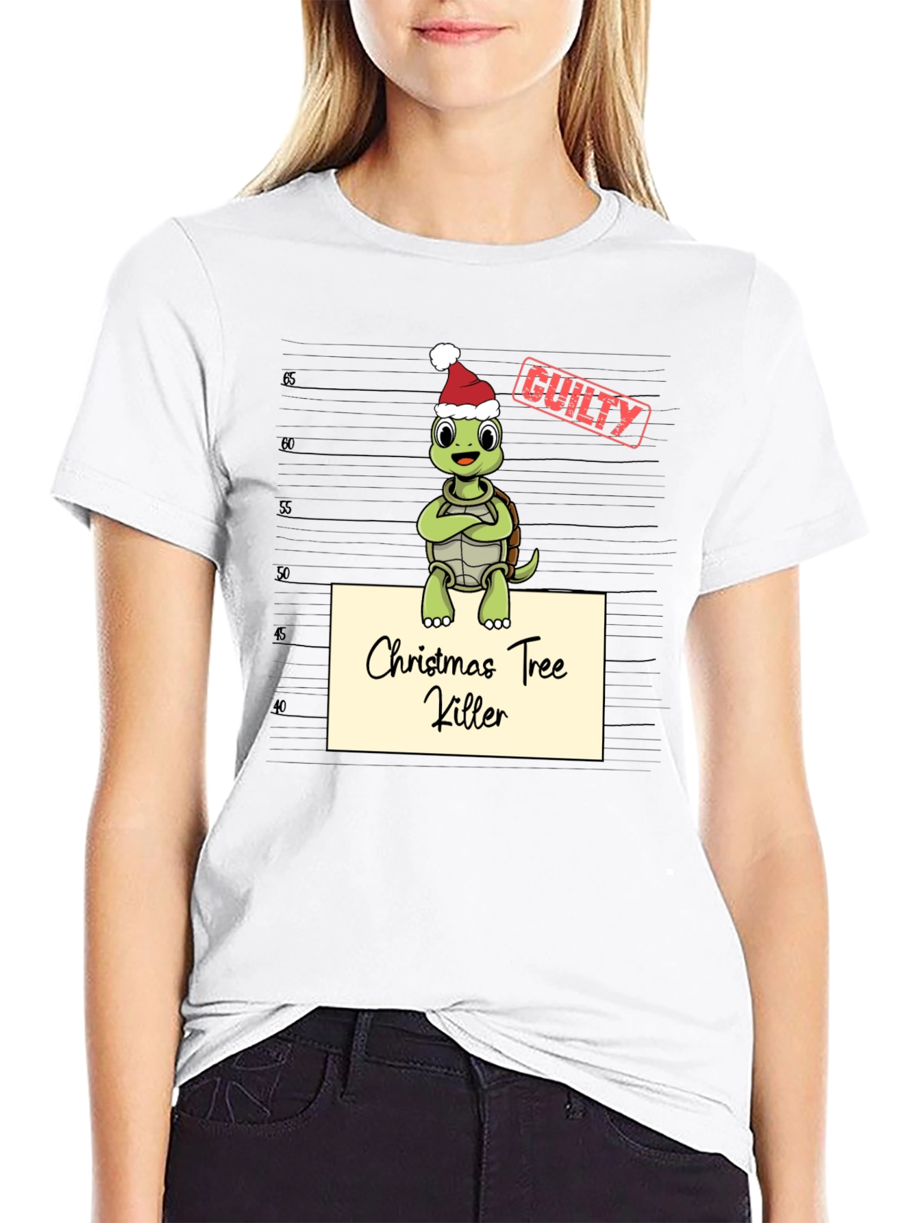 Christmas Tree Killer Turtle Graphic Tee