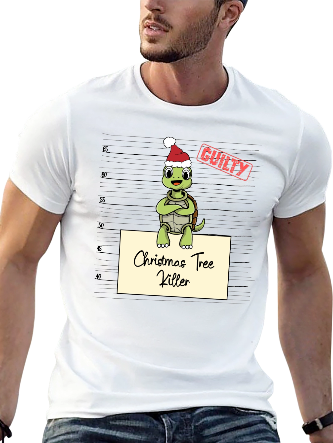 Christmas Tree Killer Turtle Graphic Tee