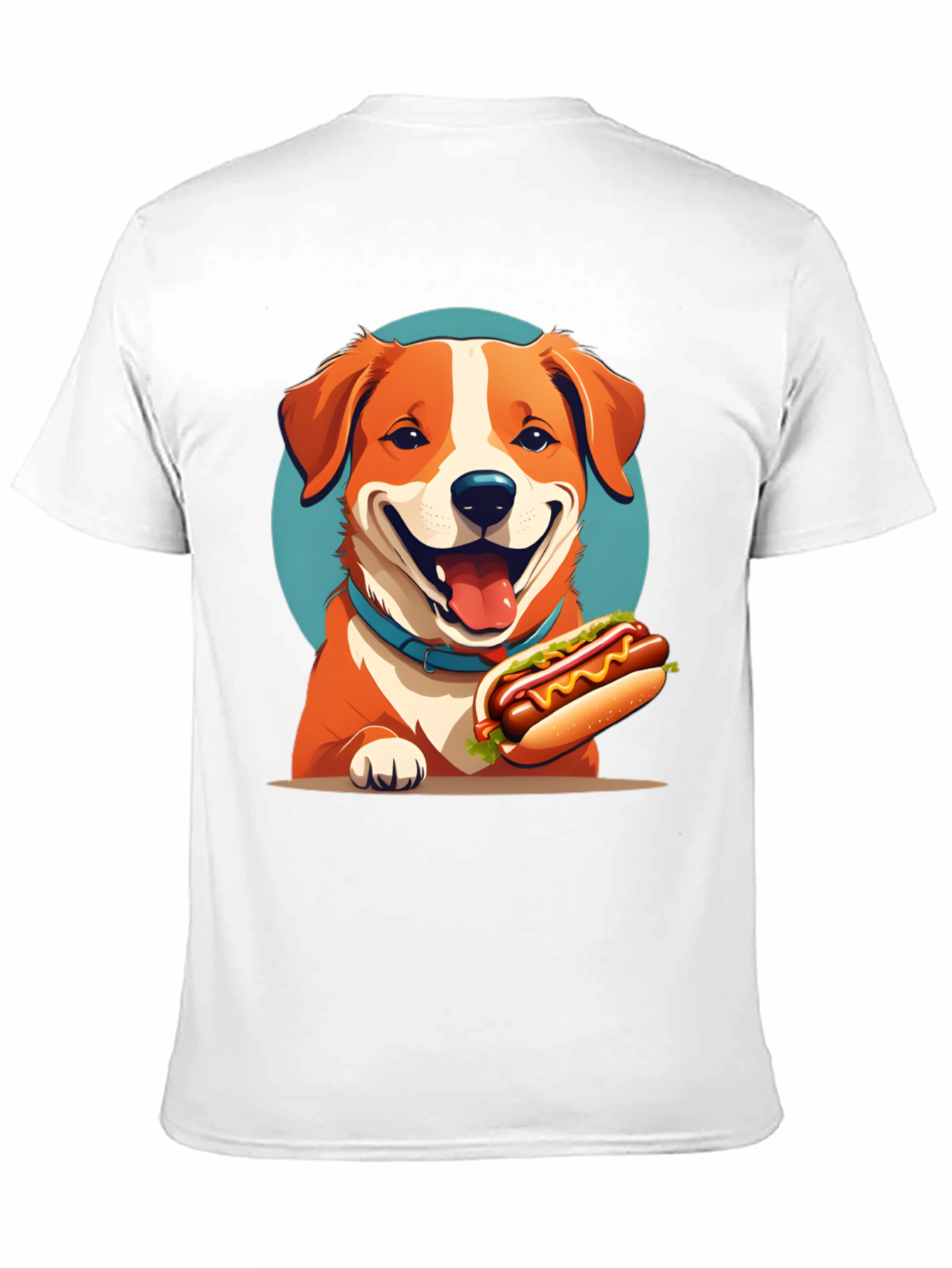 Dog & Hotdog Black T-Shirt - Cute Graphic Tee