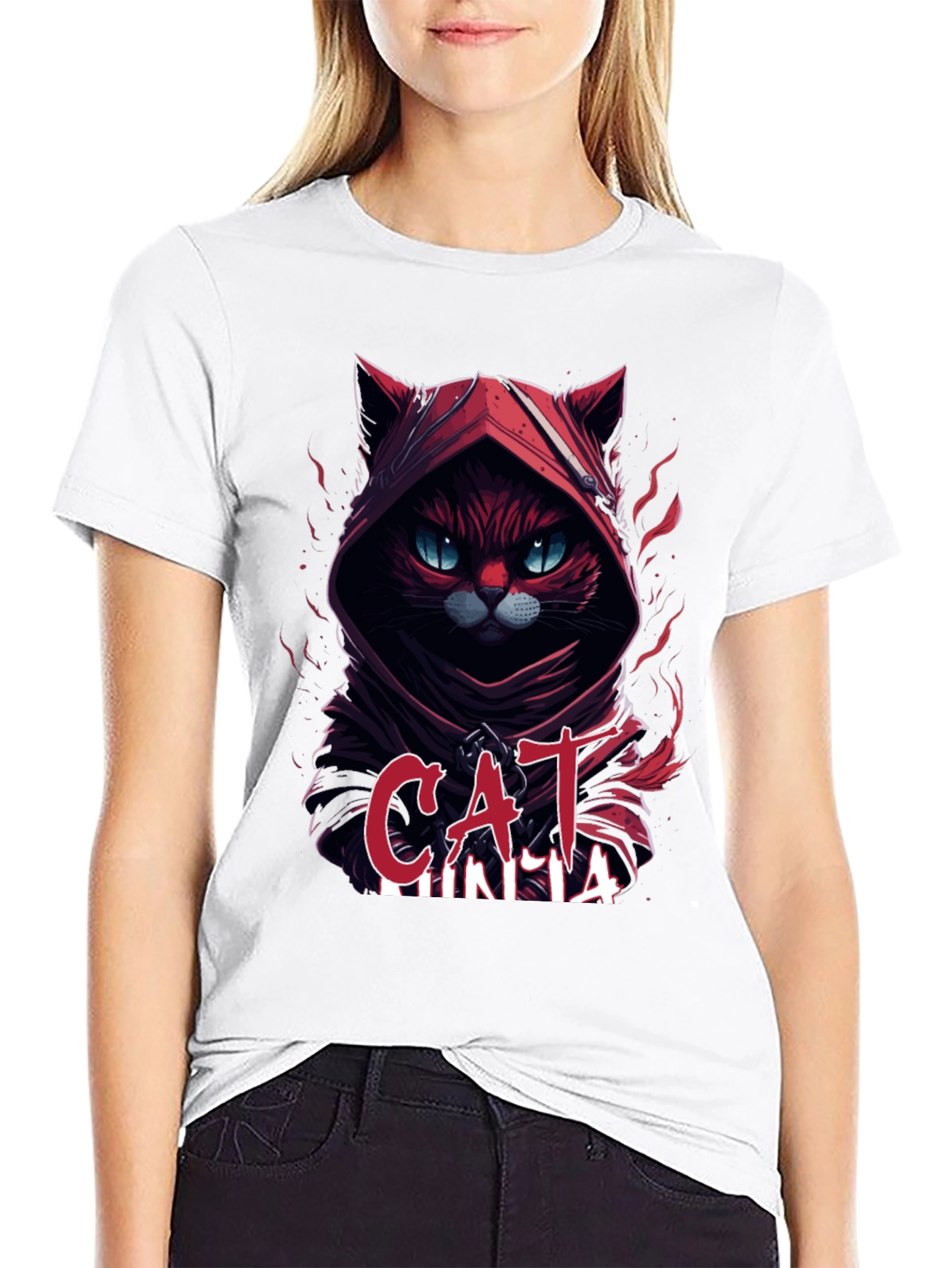Cat Ninja Graphic T-Shirt
