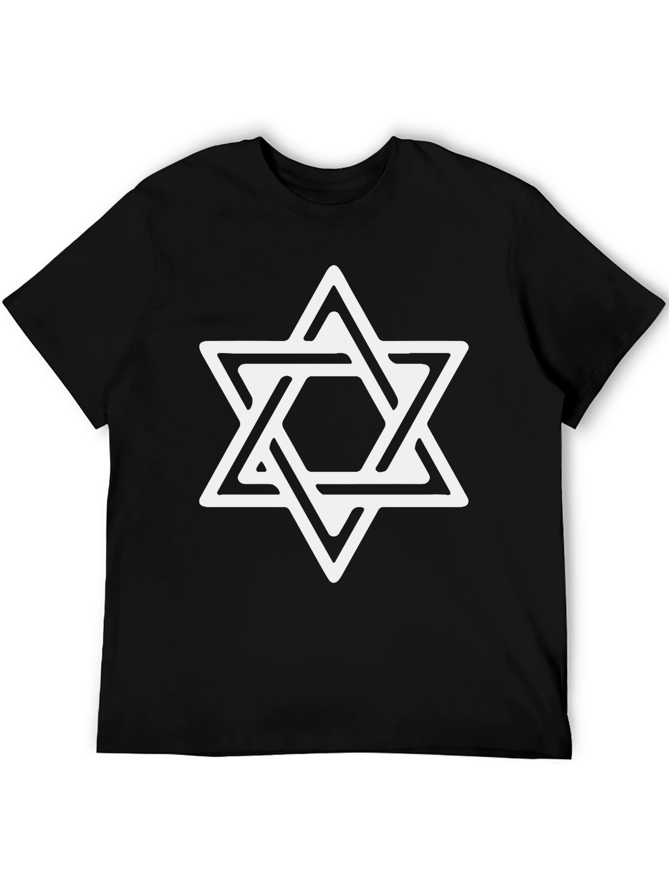 Star of David Graphic Tee - Mens Black T-Shirt