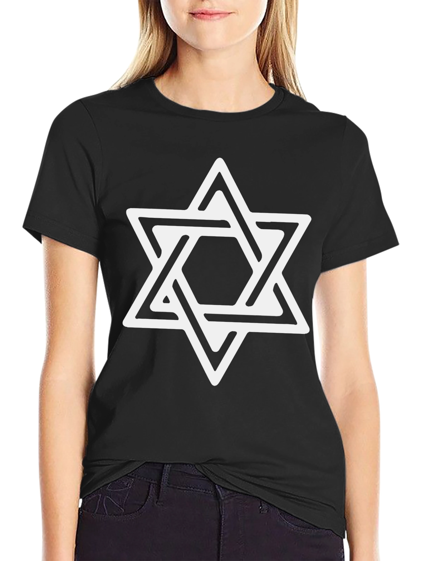 Star of David Graphic Tee - Mens Black T-Shirt