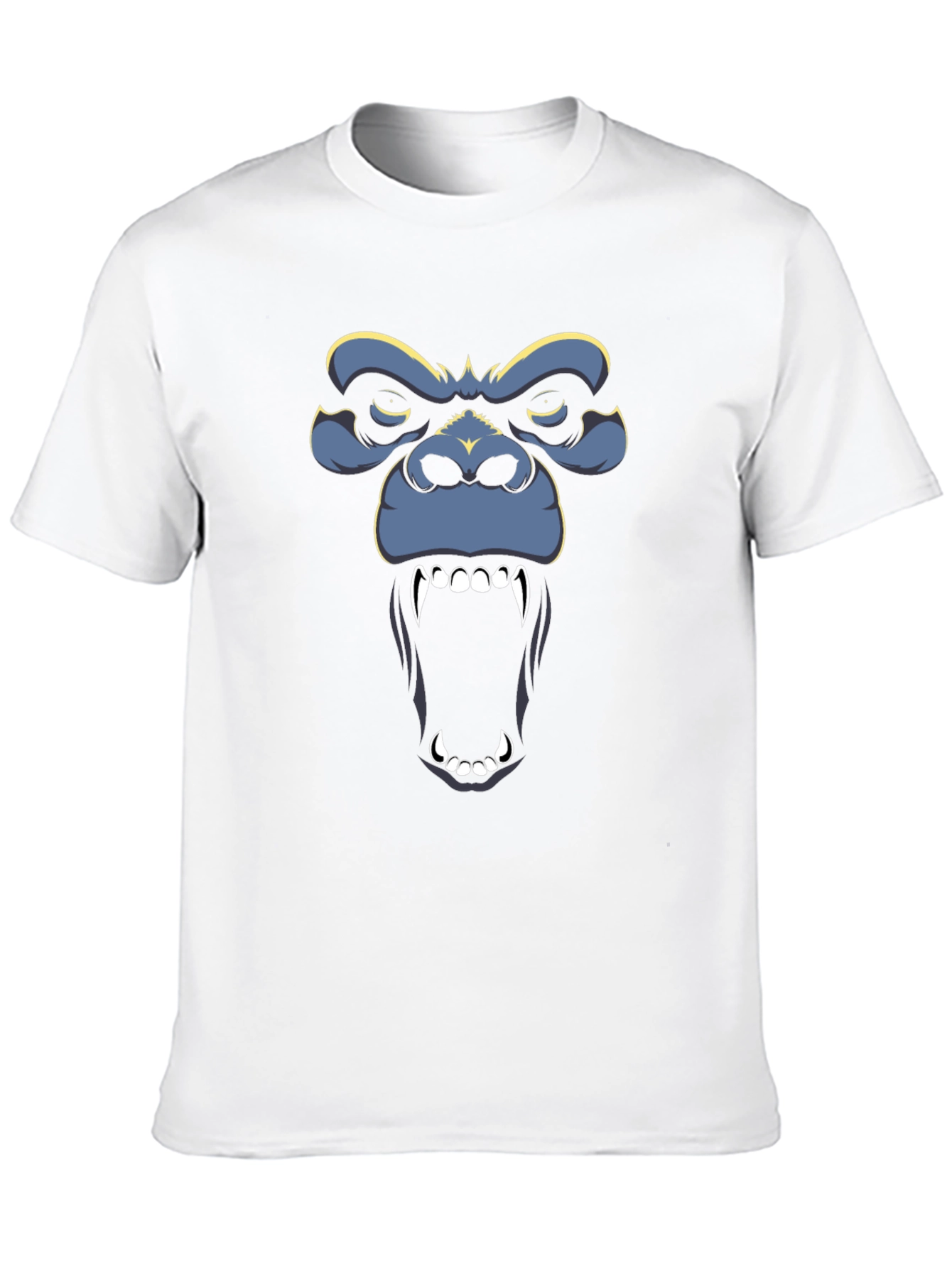 Graphic Gorilla Face Black T-Shirt