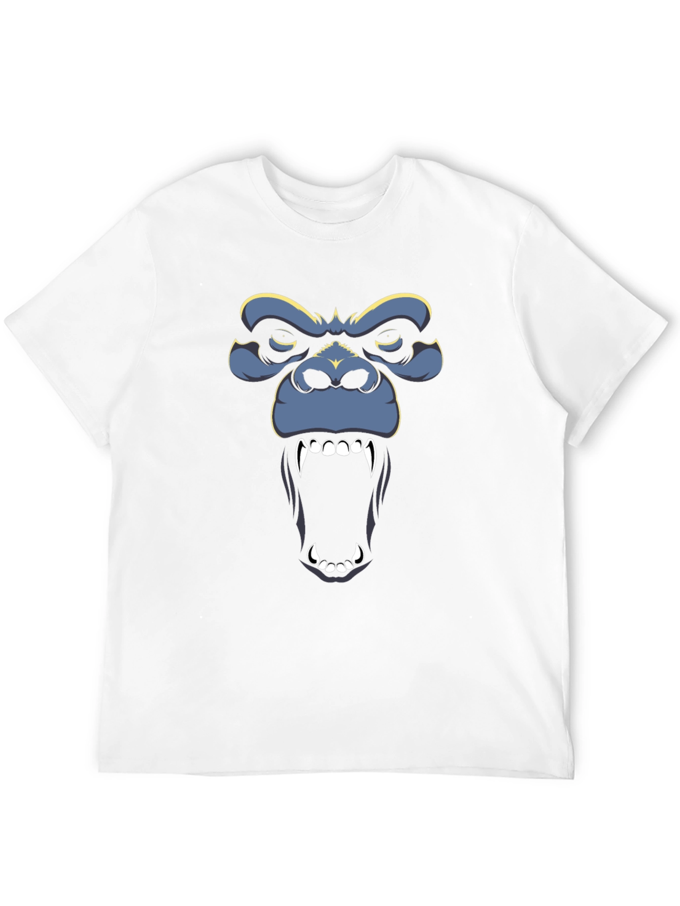 Graphic Gorilla Face Black T-Shirt