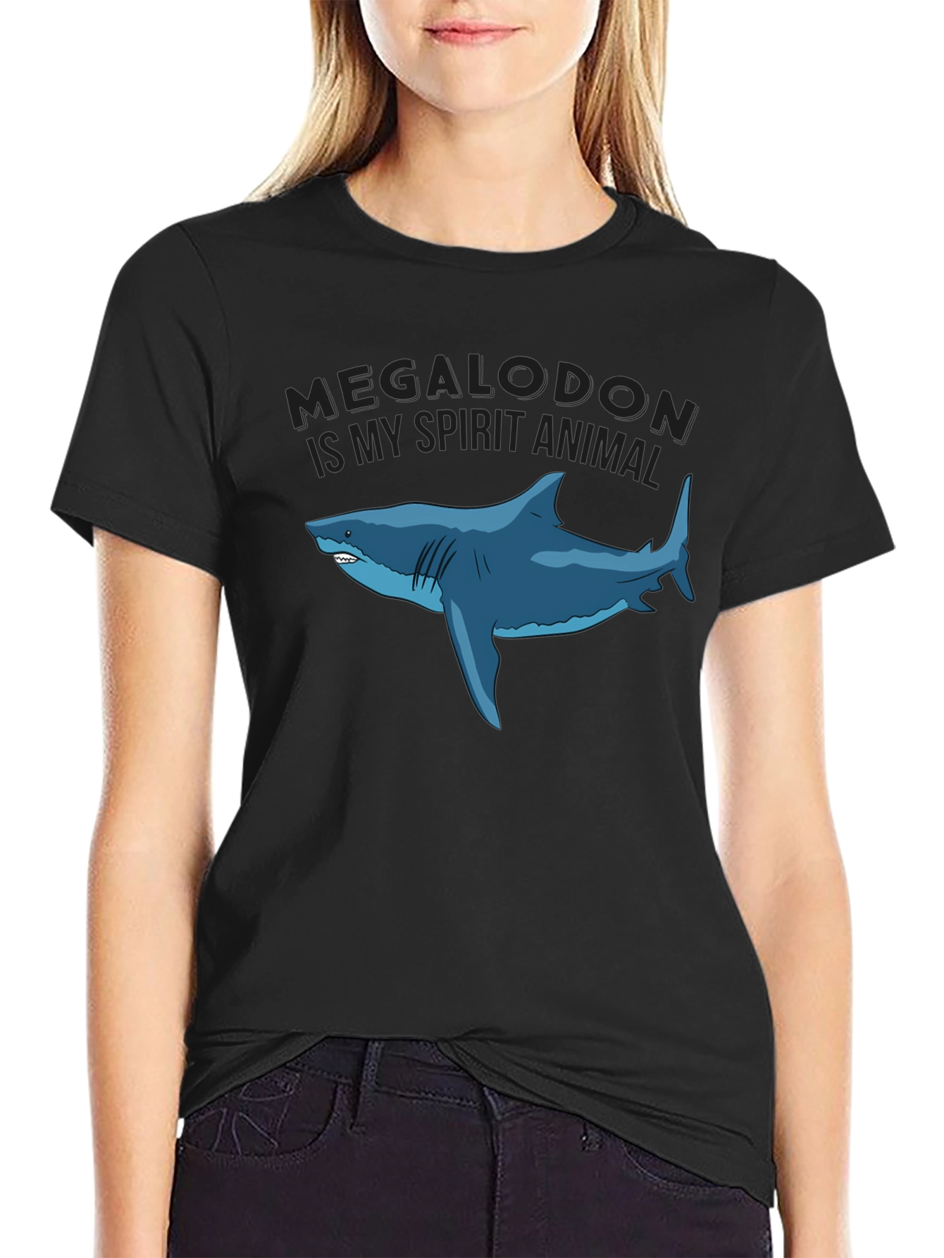 Megalodon Spirit Animal Graphic T-Shirt