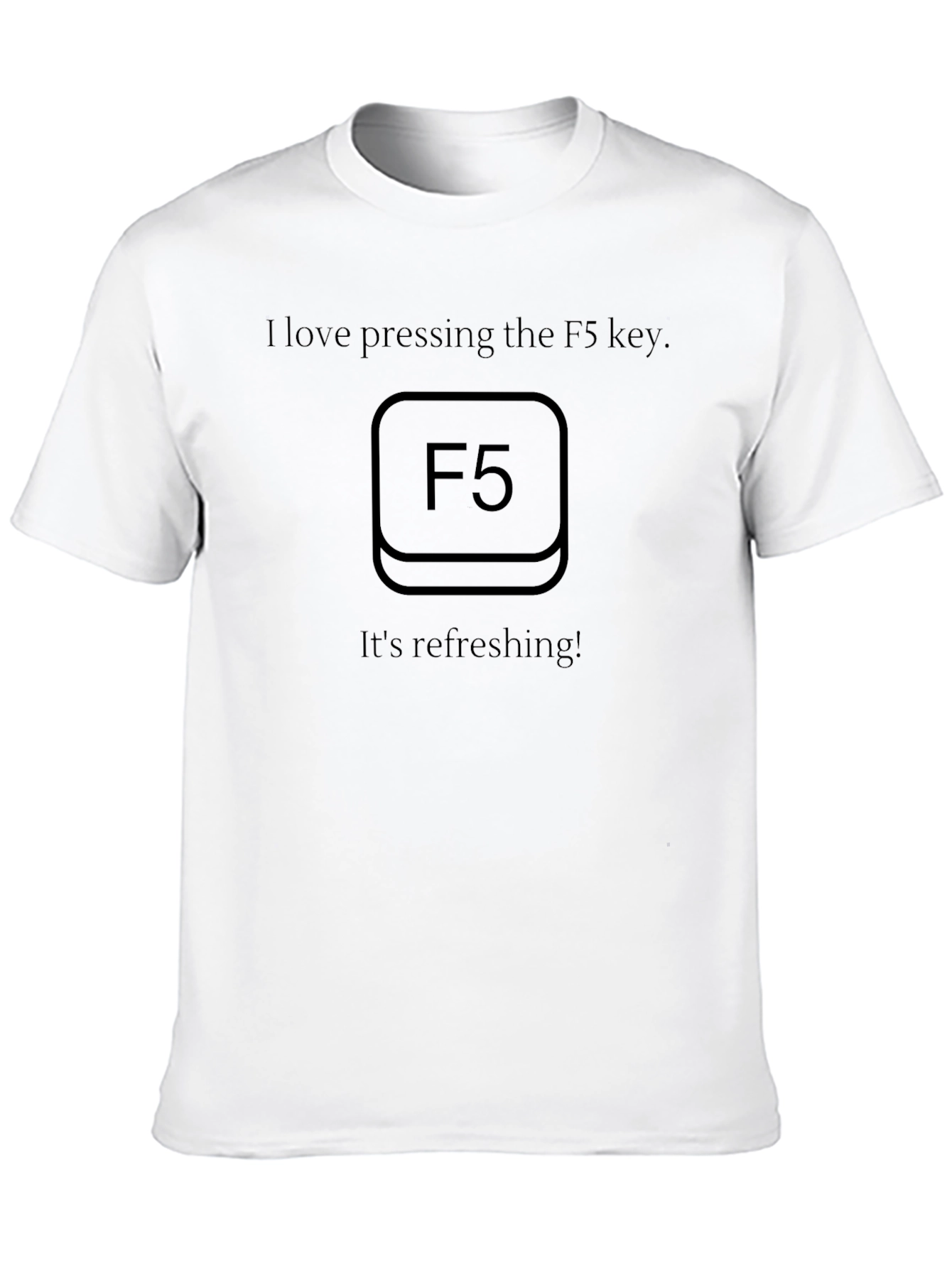 Refresh with F5 Black Graphic Tee