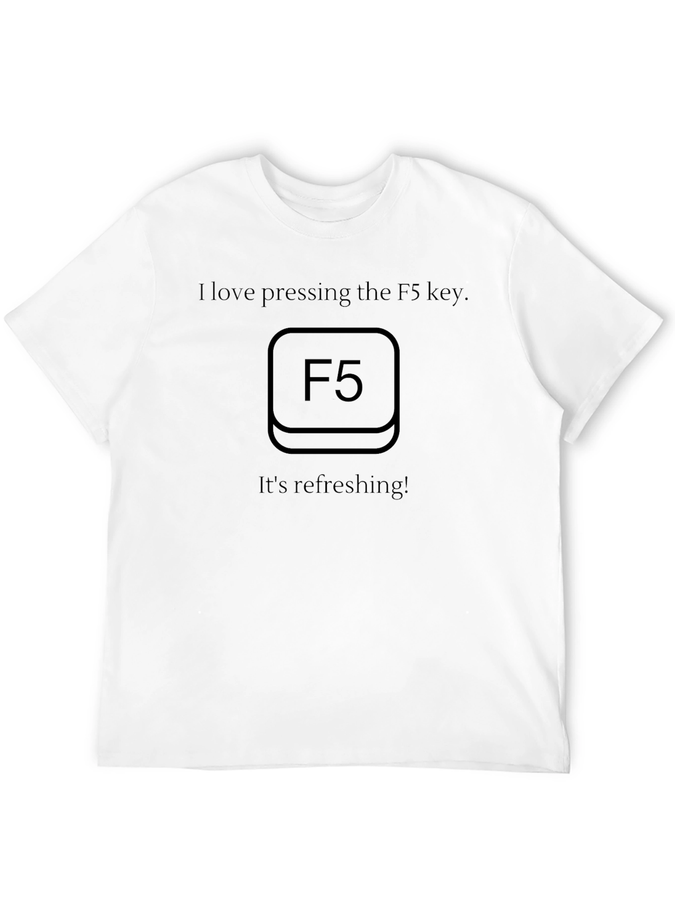 Refresh with F5 Black Graphic Tee