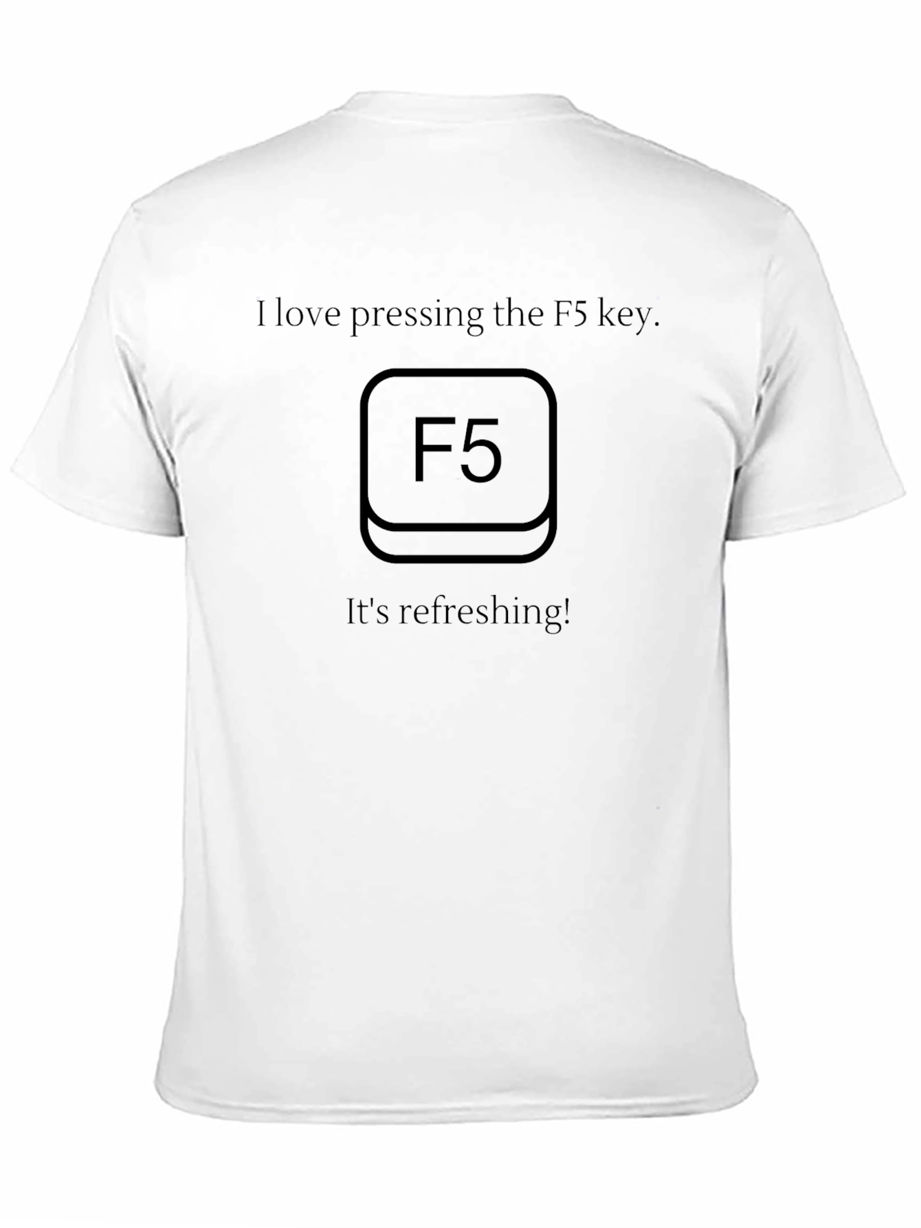 Refresh with F5 Black Graphic Tee
