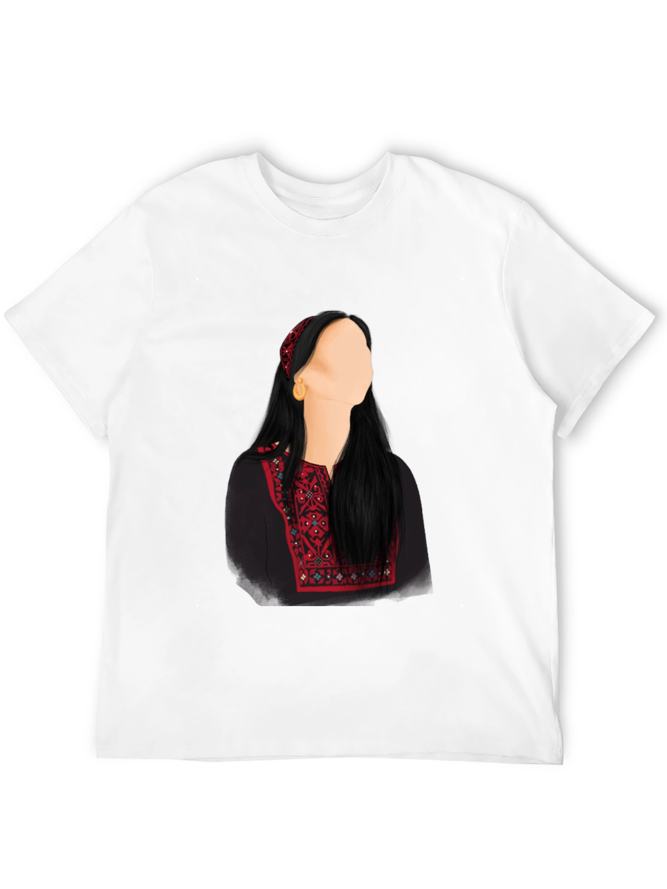 Embroidered Palestinian Thobe T-Shirt