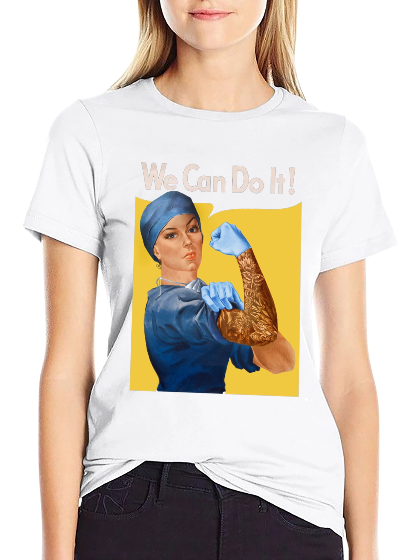 Rosie the Riveter Nurse We Can Do It T-Shirt