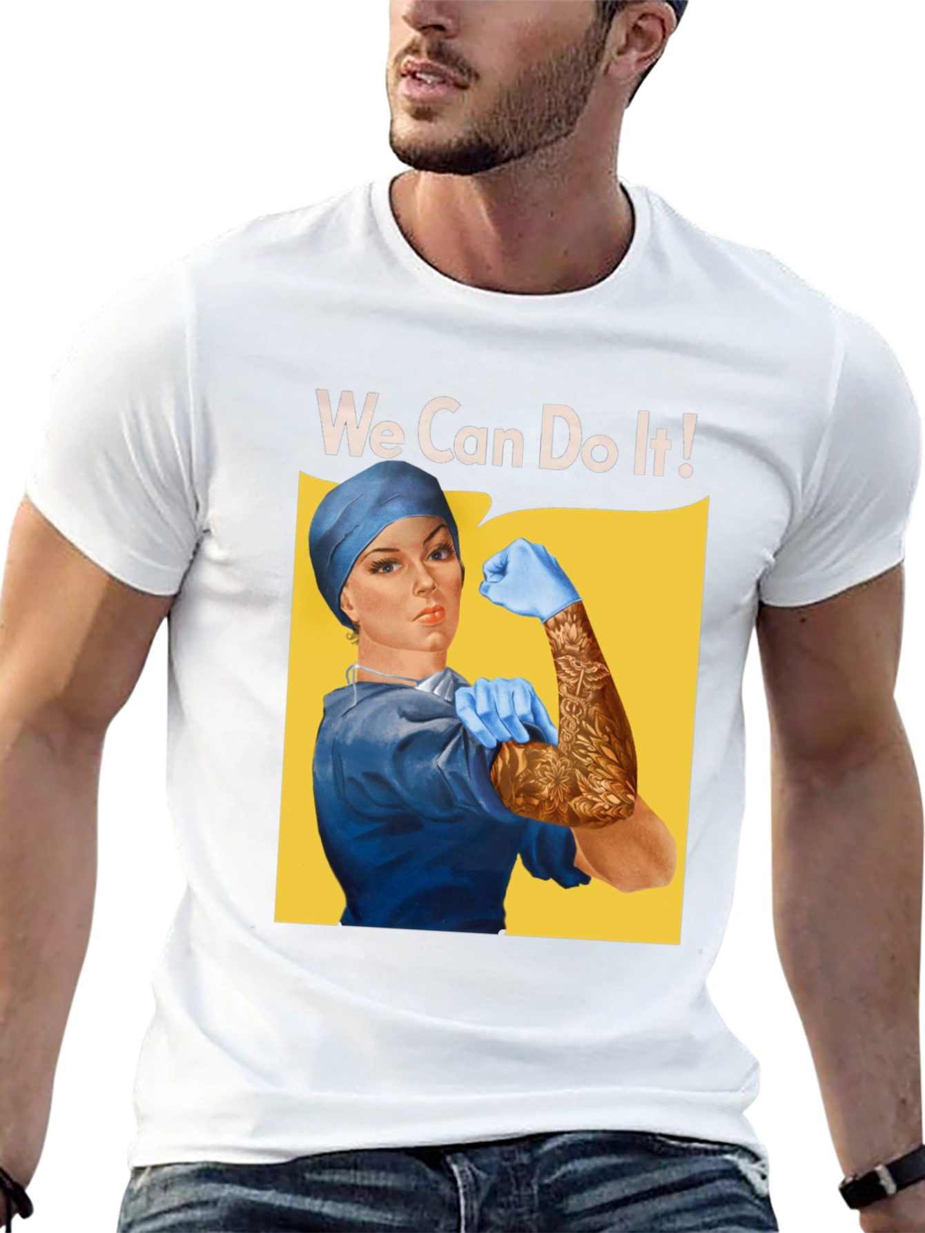 Rosie the Riveter Nurse We Can Do It T-Shirt