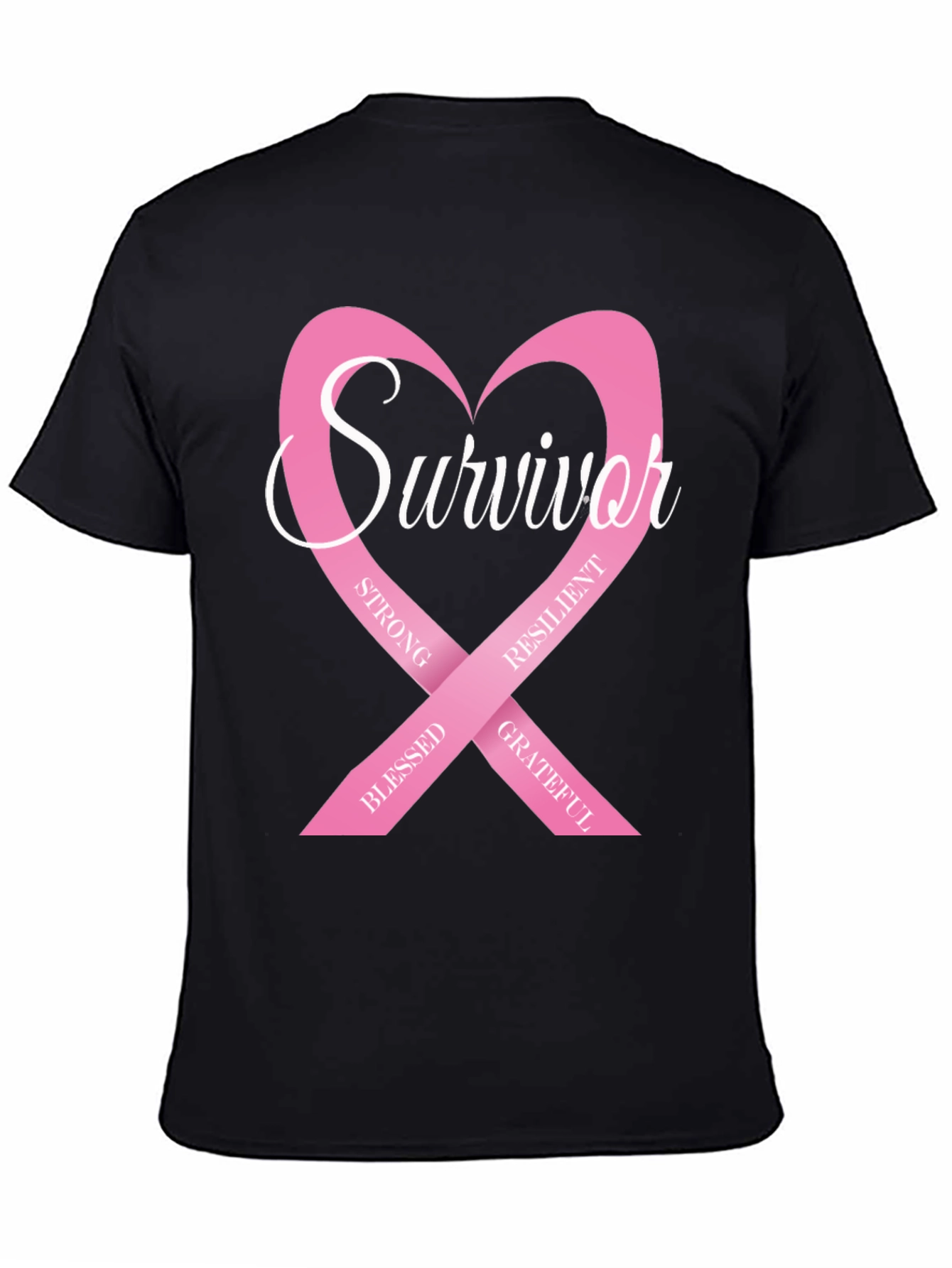 Survivor Breast Cancer Awareness Ribbon T-Shirt