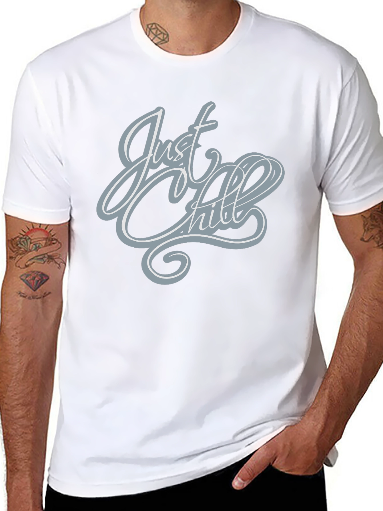 Just Chill Graphic Tee - Casual Comfort