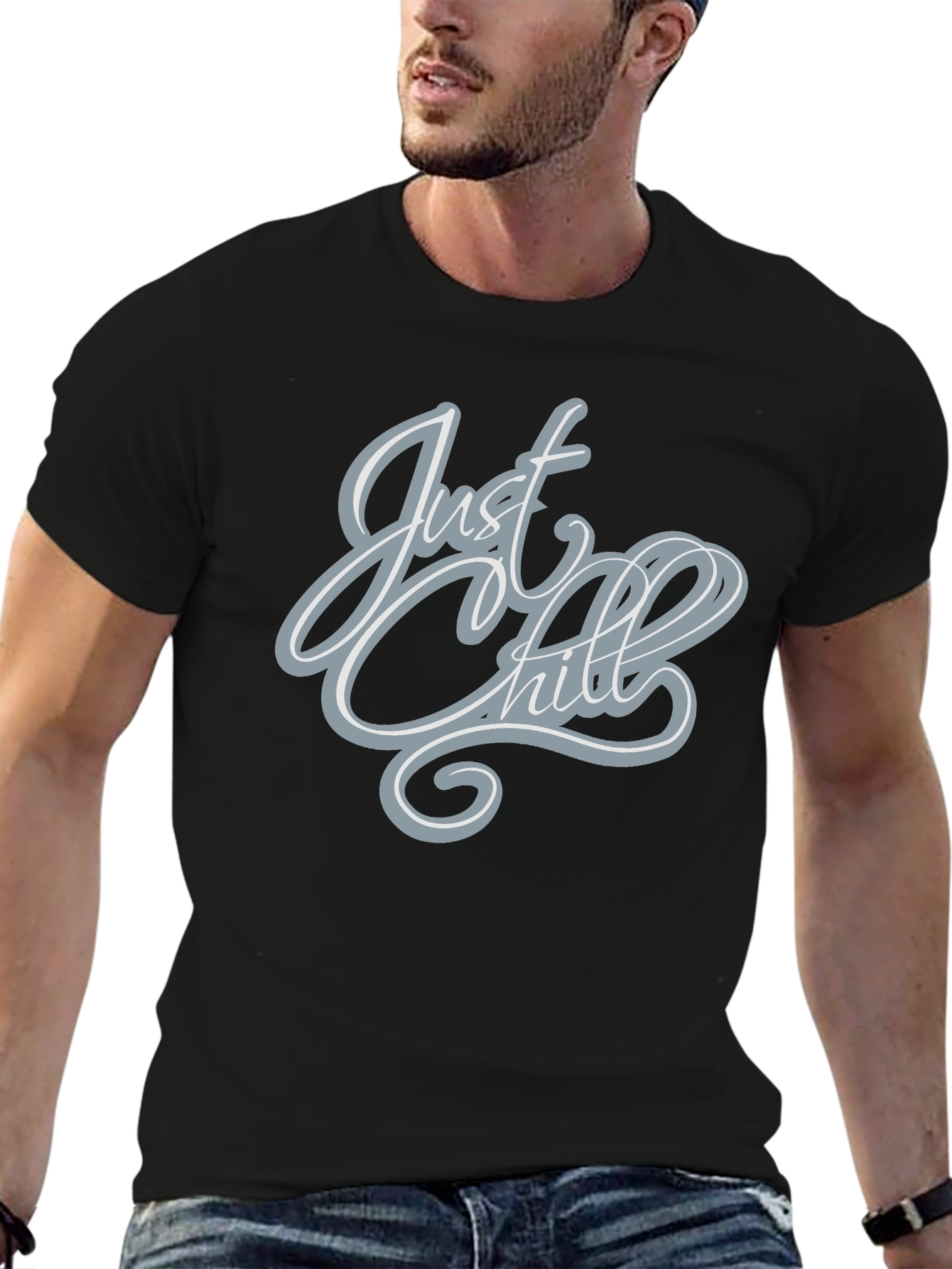 Just Chill Graphic Tee - Casual Comfort